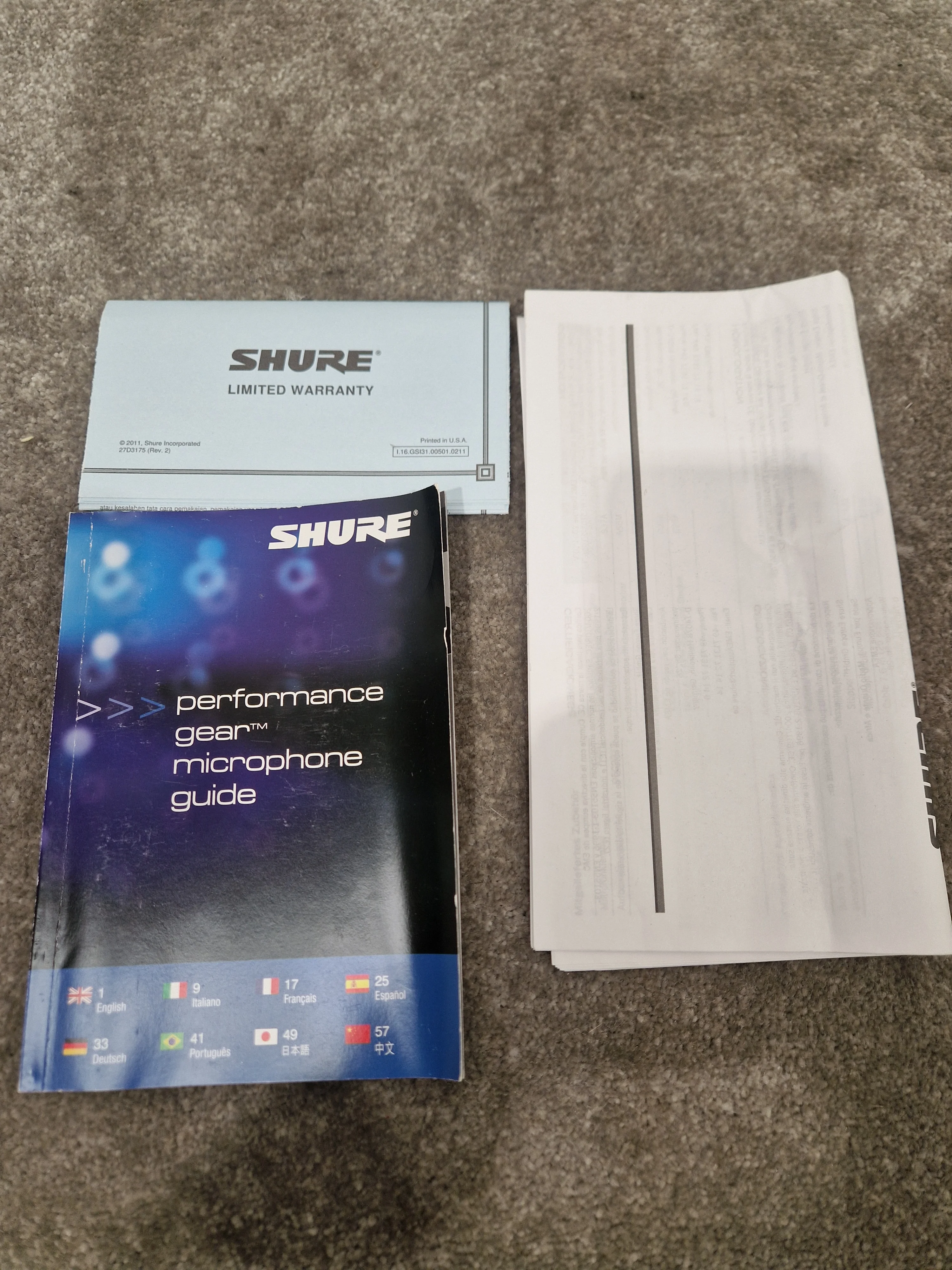 Shure Sm58 Dynamic Microphone - Cardioid Pattern, Durable Construction - Excellent w/ Original Box & Manuals & Mic Holder Midi cable - Image 11