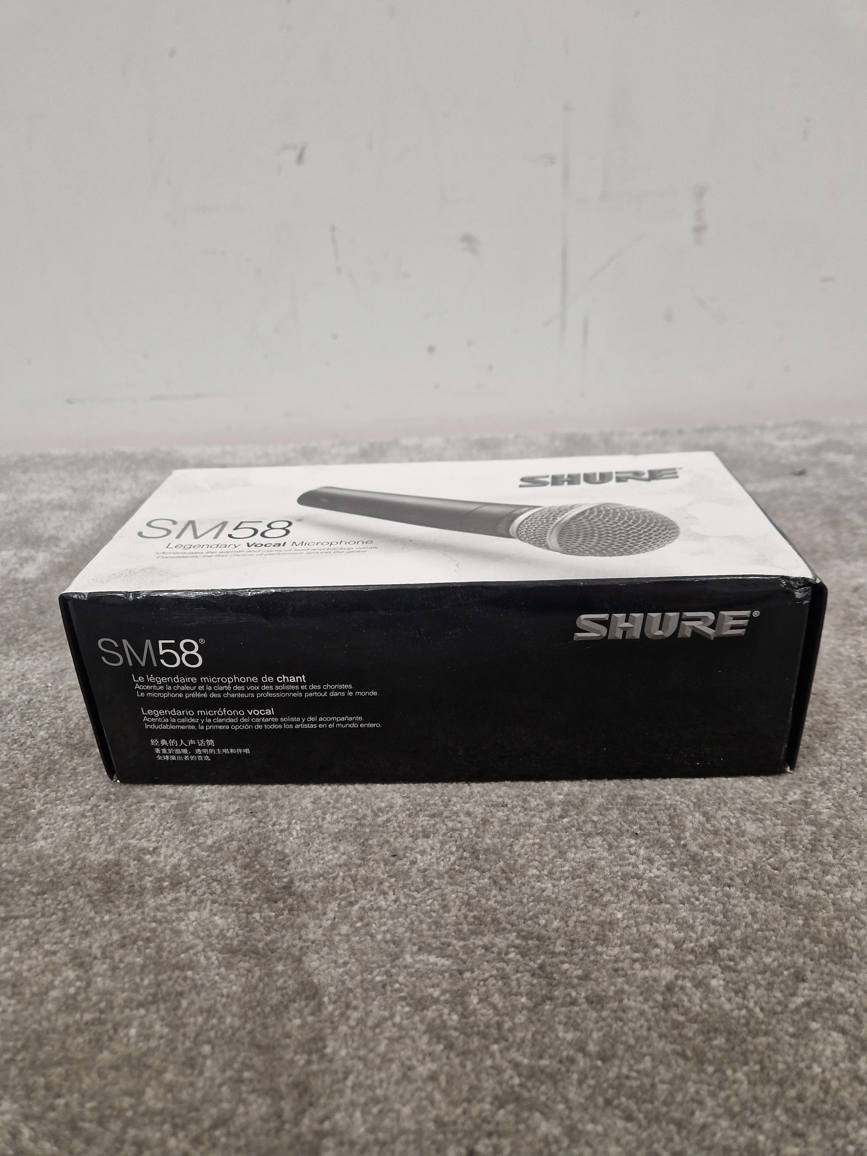 Shure Sm58 Dynamic Microphone - Cardioid Pattern, Durable Construction - Excellent w/ Original Box & Manuals & Mic Holder Midi cable - Image 2