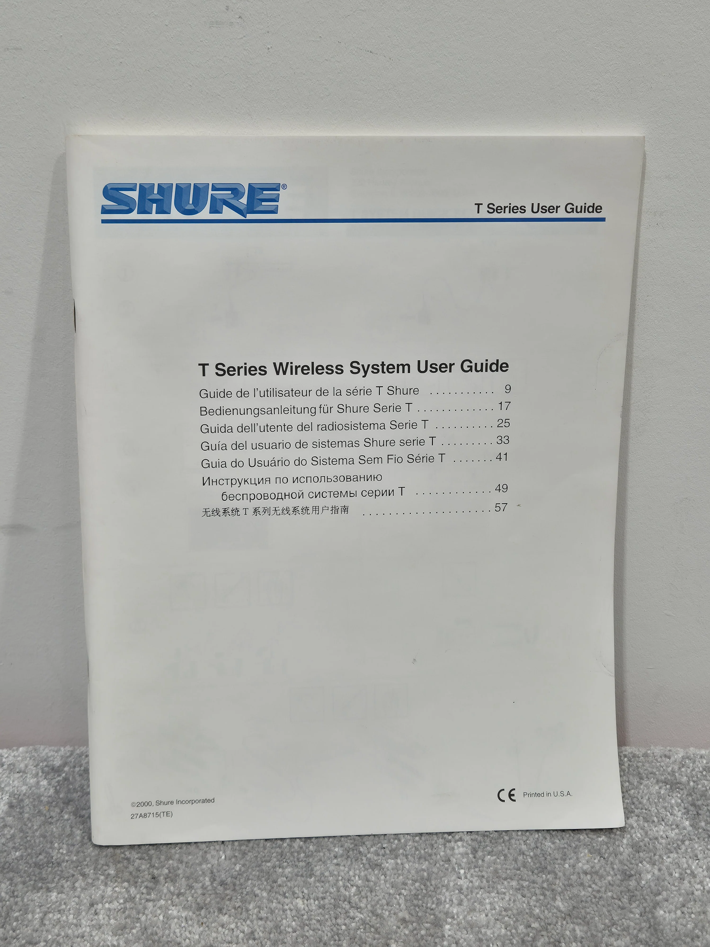 Shure T4N/SM58 -  Wireless Microphone System w/ Case - Excellent - Image 8