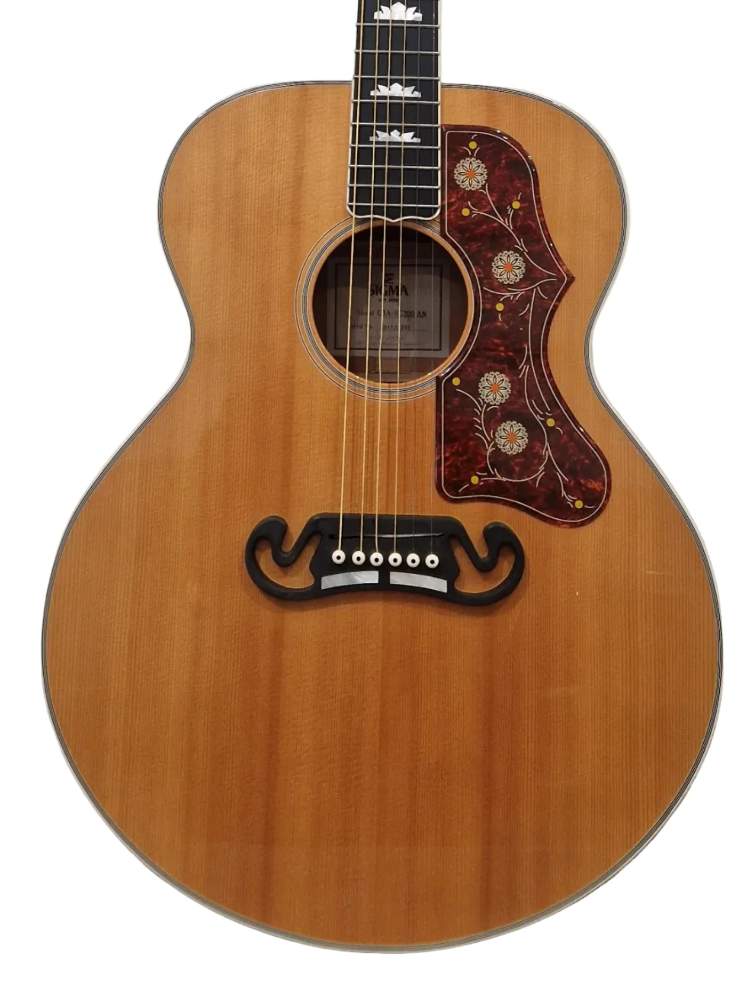 Sigma GJA - SG200-AN Electro Acoustic - Jumbo Body Design - Excellent w/ Hard Case - Image 2