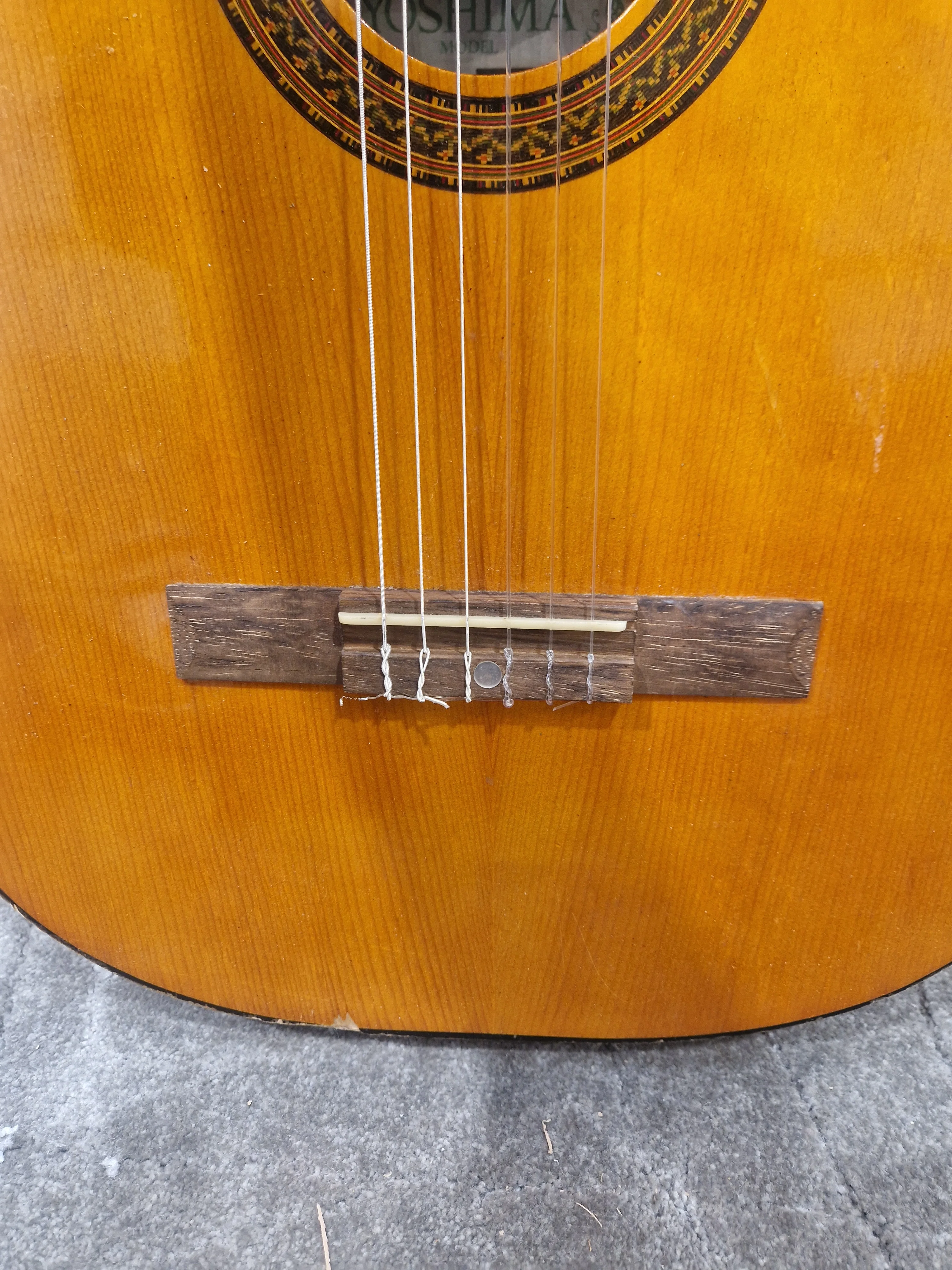 Simms-Watts Yoshima Acoustic Guitar - Solid Spruce Top, Made in Japan - Good - Image 10