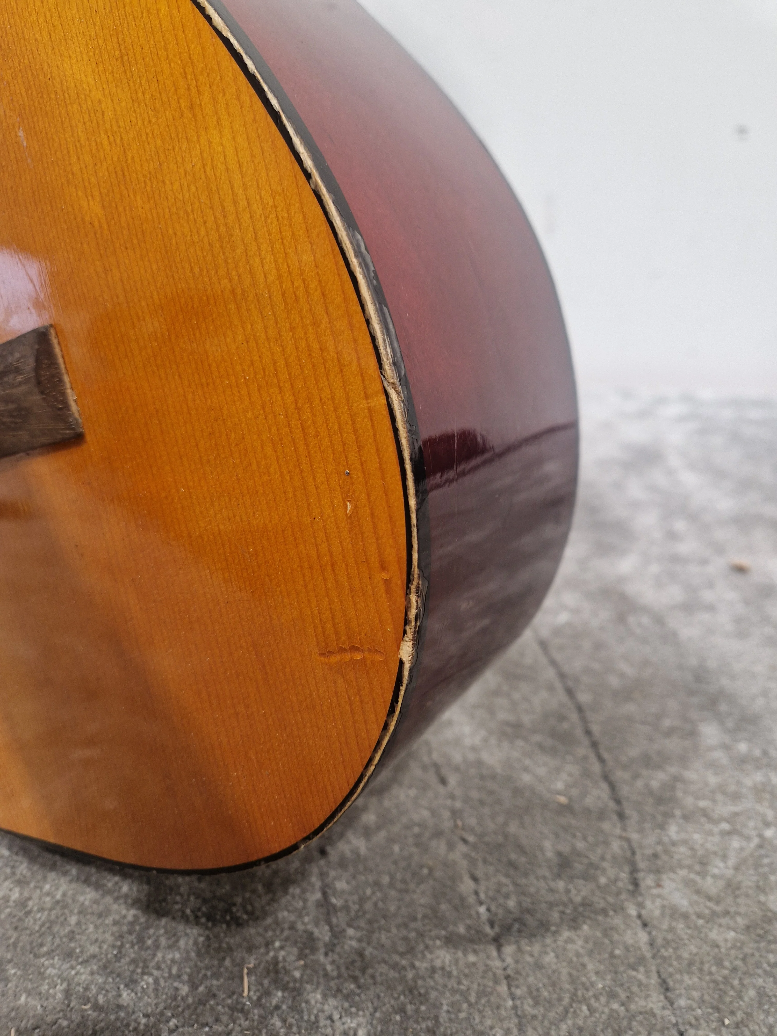 Simms-Watts Yoshima Acoustic Guitar - Solid Spruce Top, Made in Japan - Good - Image 12