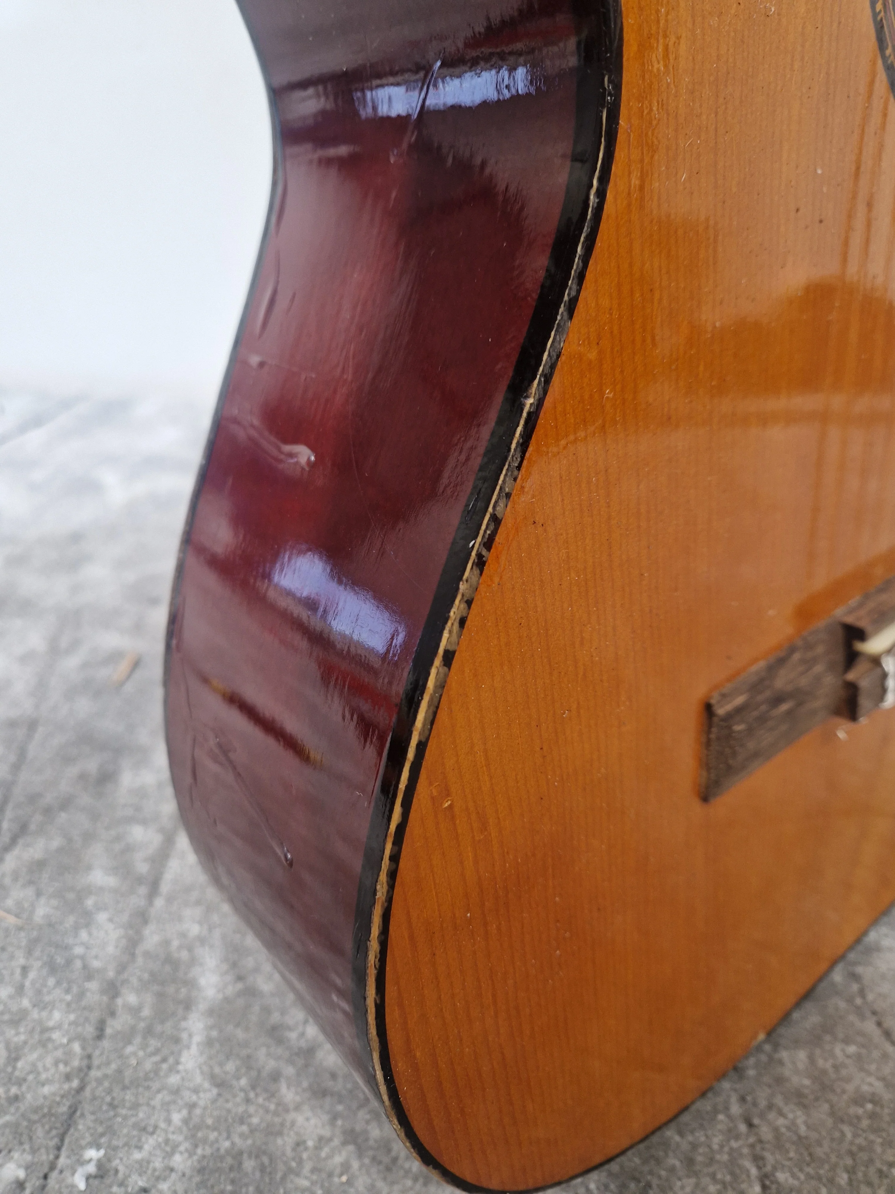 Simms-Watts Yoshima Acoustic Guitar - Solid Spruce Top, Made in Japan - Good - Image 13