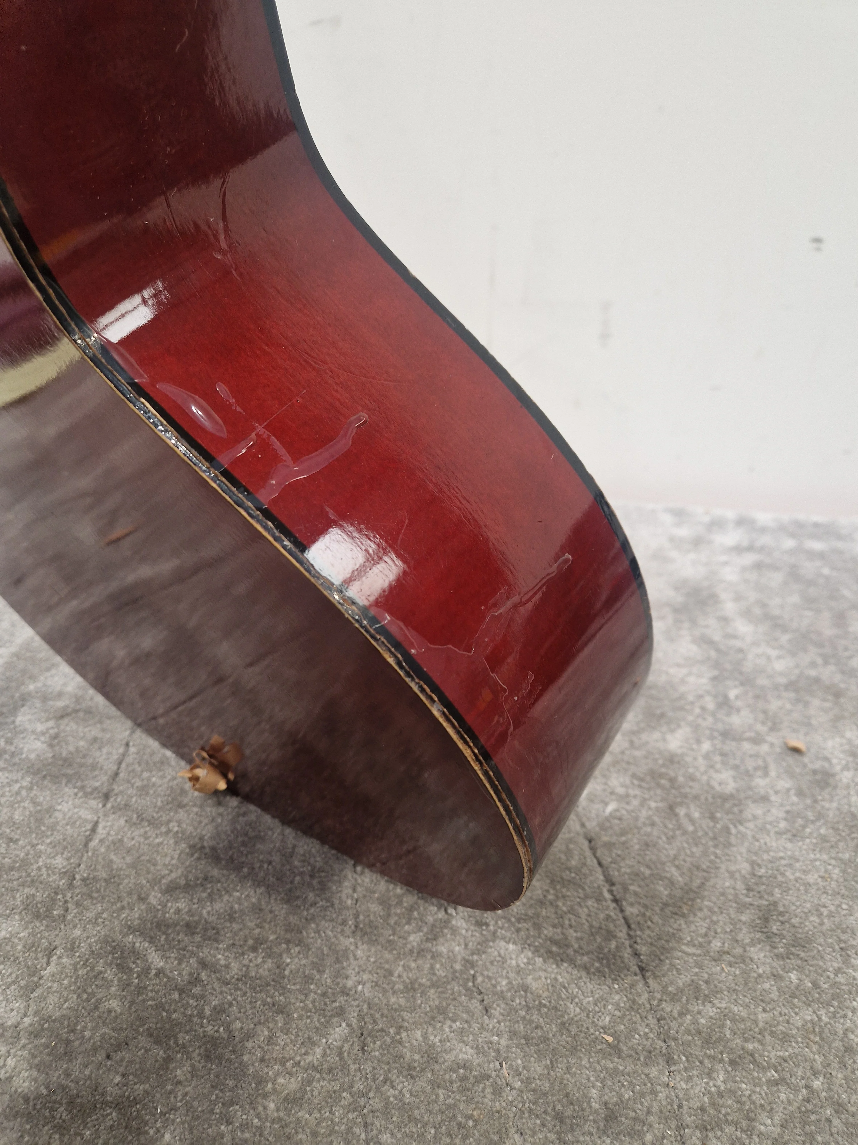 Simms-Watts Yoshima Acoustic Guitar - Solid Spruce Top, Made in Japan - Good - Image 14