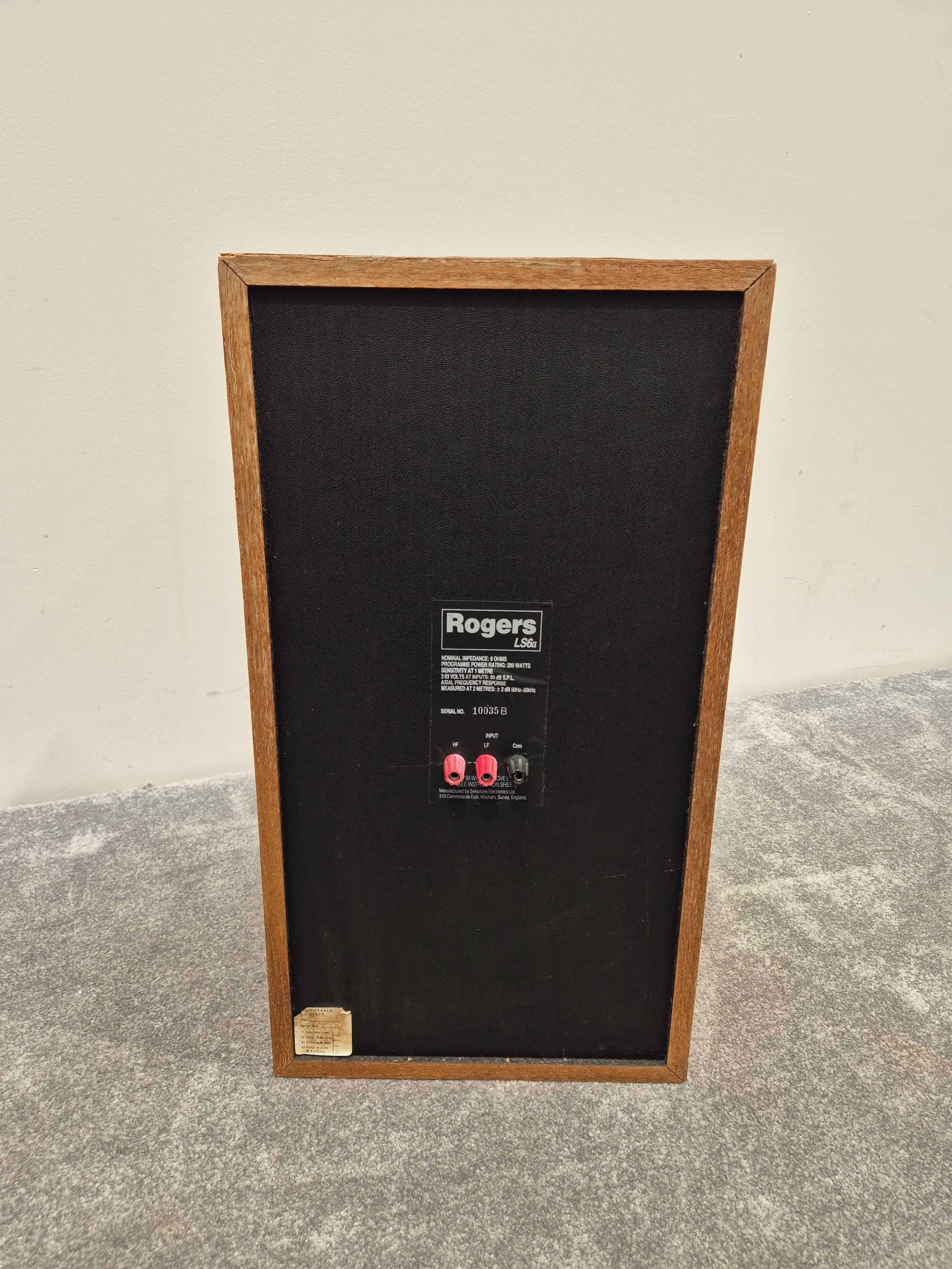 Rogers LS6a – Single 200W Vintage Speaker – Spares or Repair - Image 4