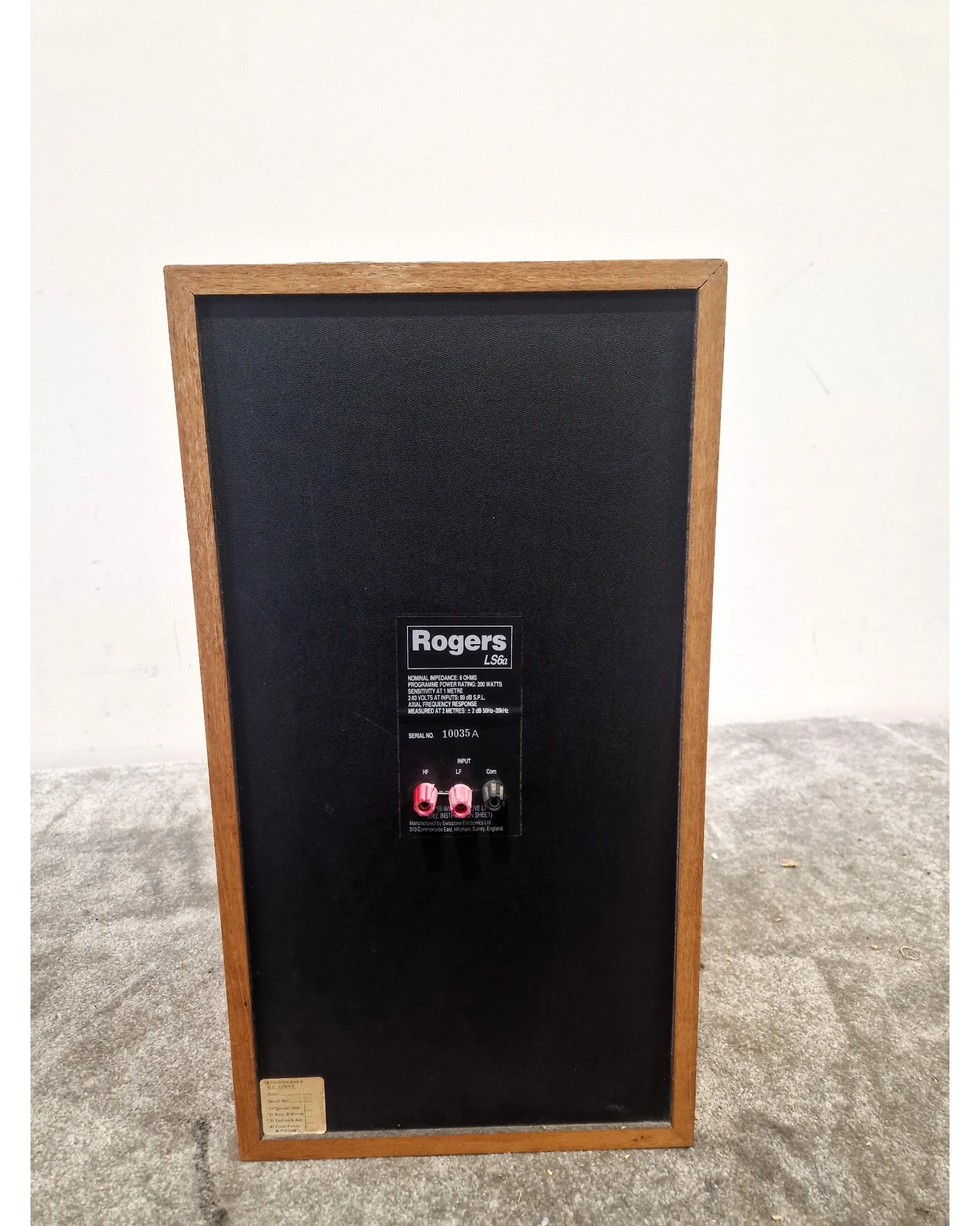 Single Rogers LS6A Speaker – Speaker - Fair - Image 3