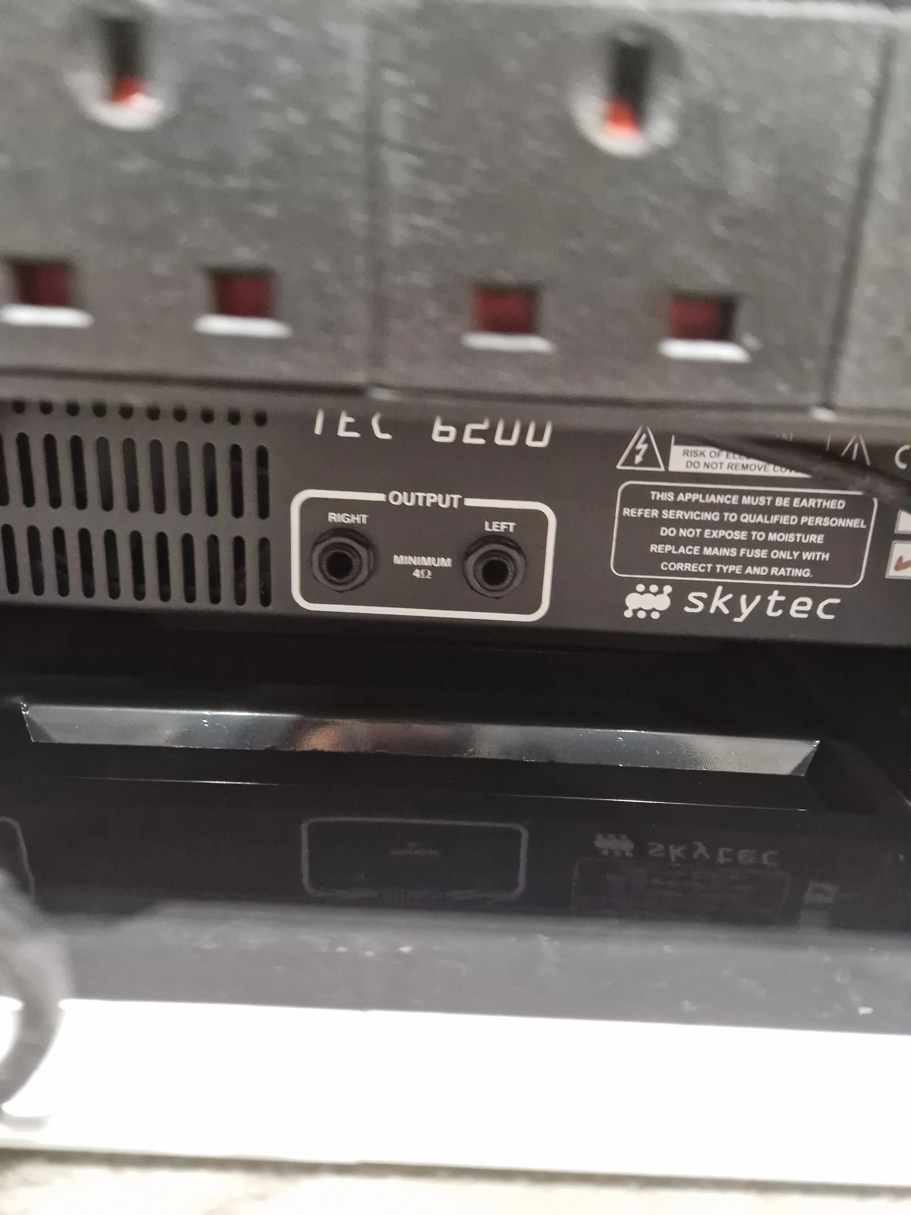 Skytec TEC 6200 - Power Amplifier - 2 x 100W - Black - Power Amplifiers - Spares or Repair - Image 10