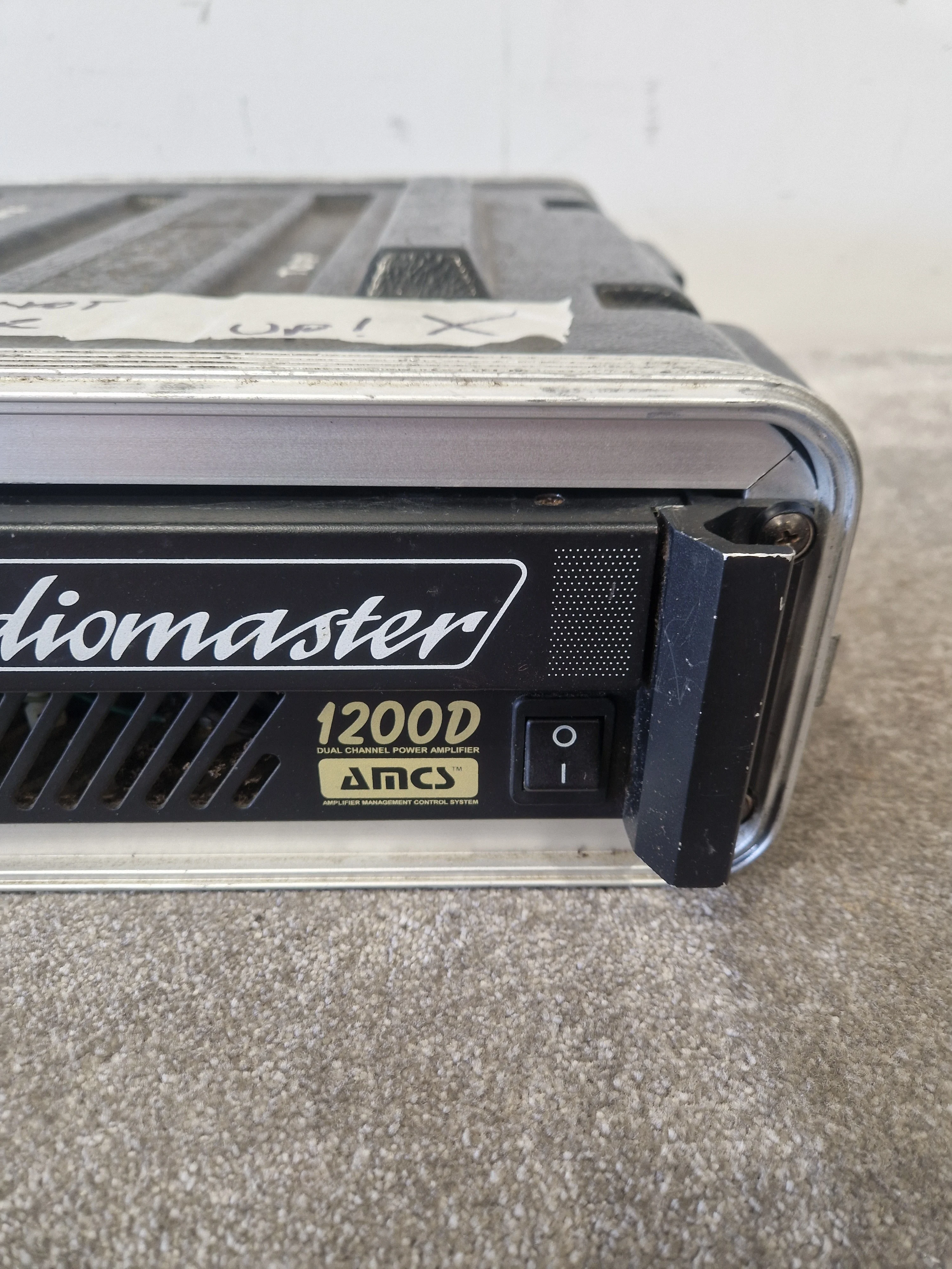 Studiomaster SM 1200D PA Amp - 2400W Power, Class D - Spares or Repair w/ Hard Case - Image 3