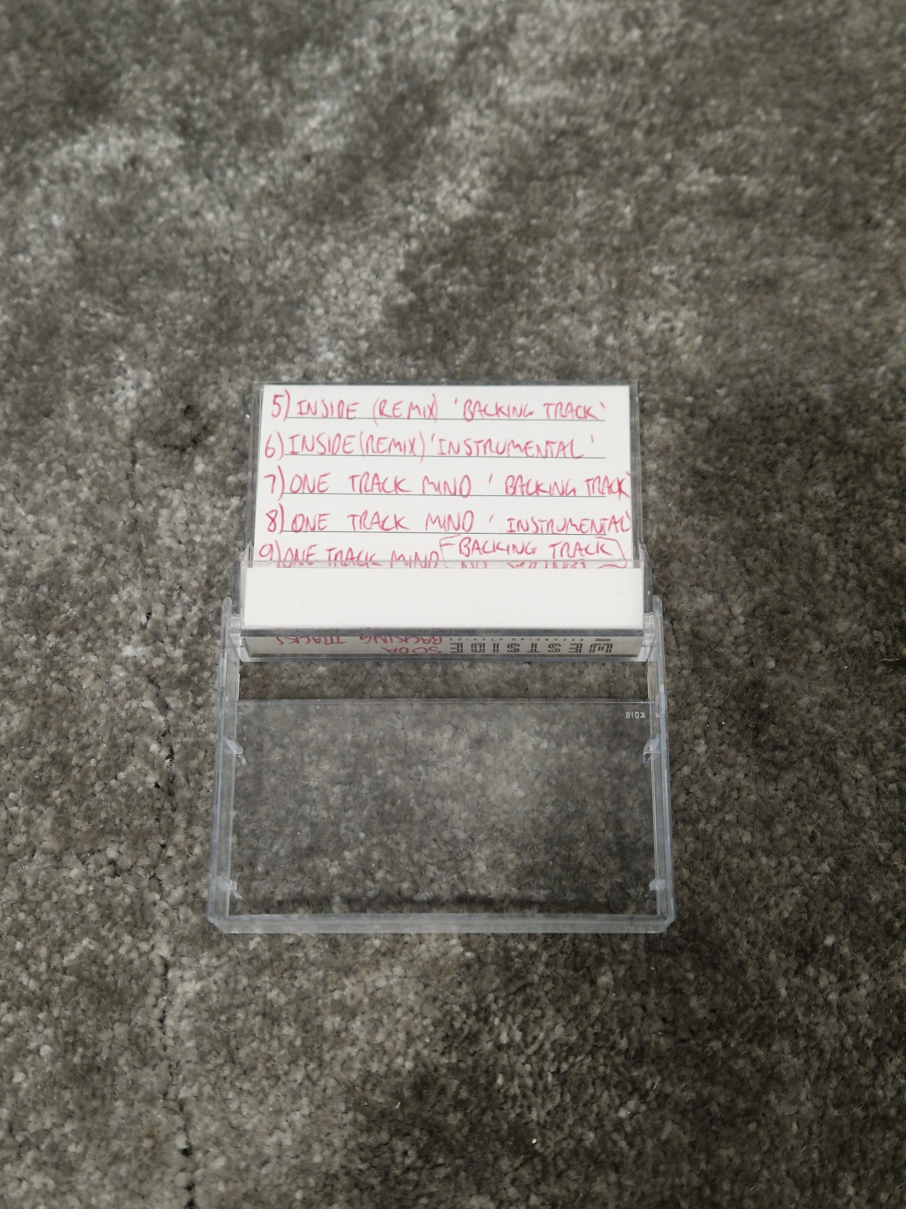 Soda – Britpop Band Collectible AMPEX DAT “Backing Tracks 3” – Excellent w/ Original Master Label & Studio Notes - Image 4