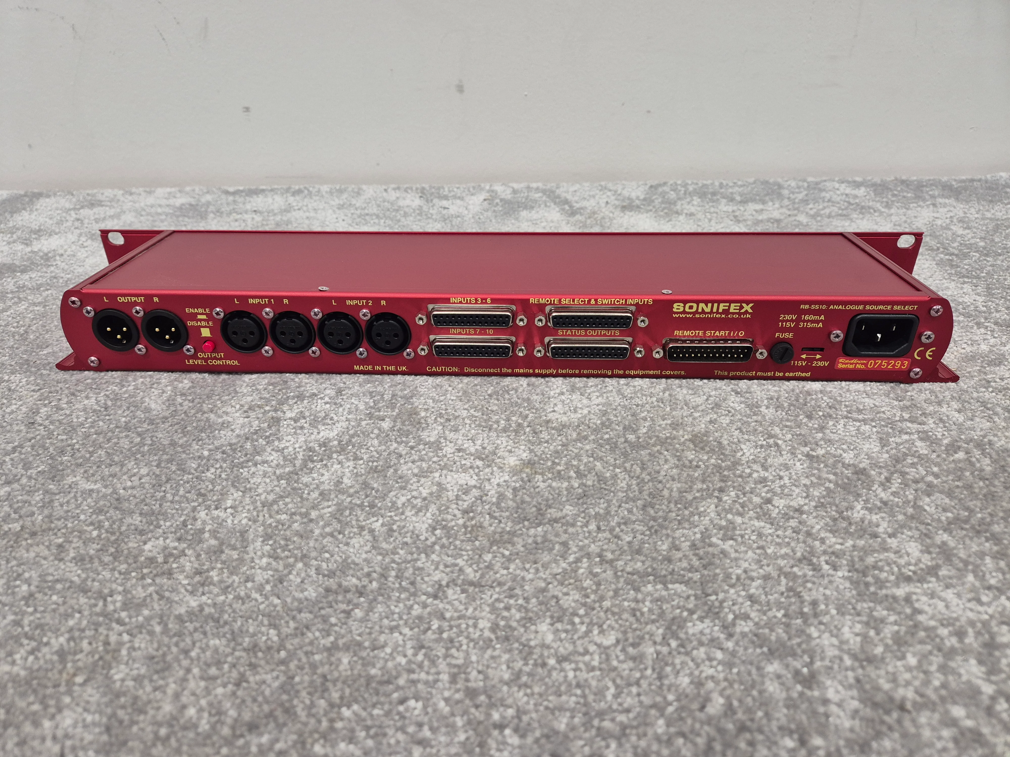 Sonifex RB-SS10 1U - Stereo Analogue Audio Processor - Image 7