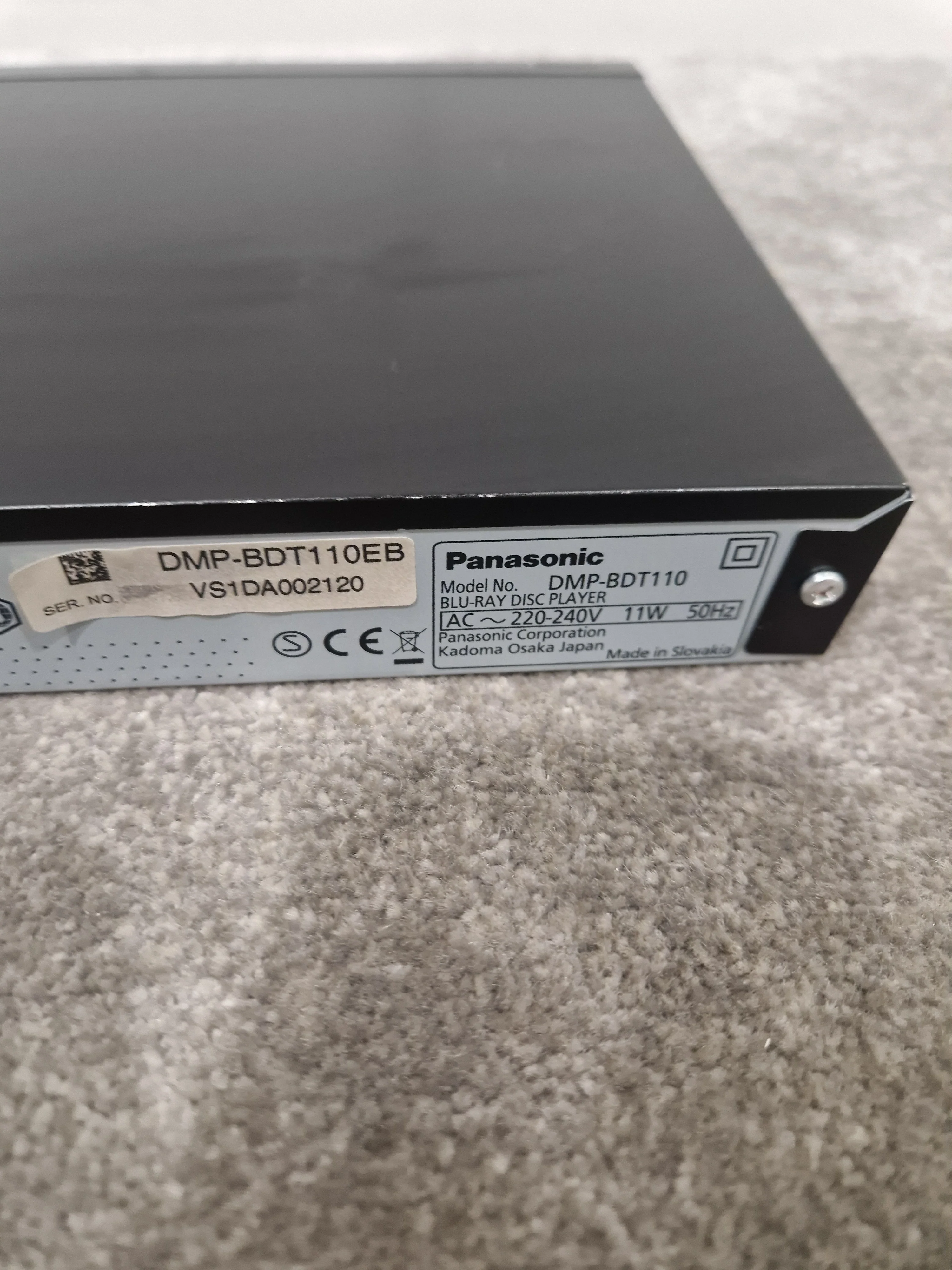 Panasonic Dmp-Bdt110 Blu-ray Player - 3D Playback - Excellent w/ Power Cable & Remote - Image 12