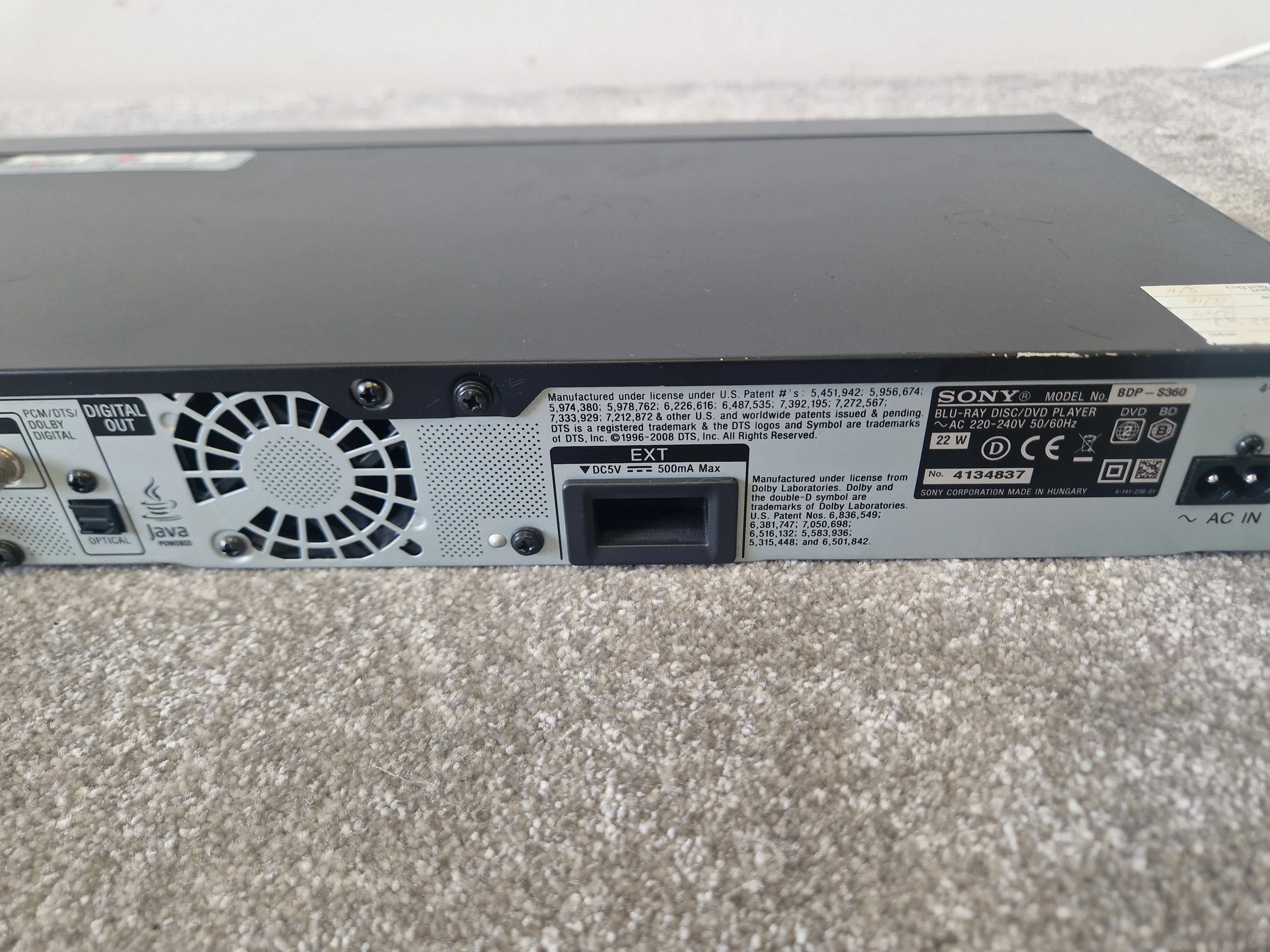Sony BDP-S360 – Blu-ray Playback & HDMI Output – Very Good - Image 6