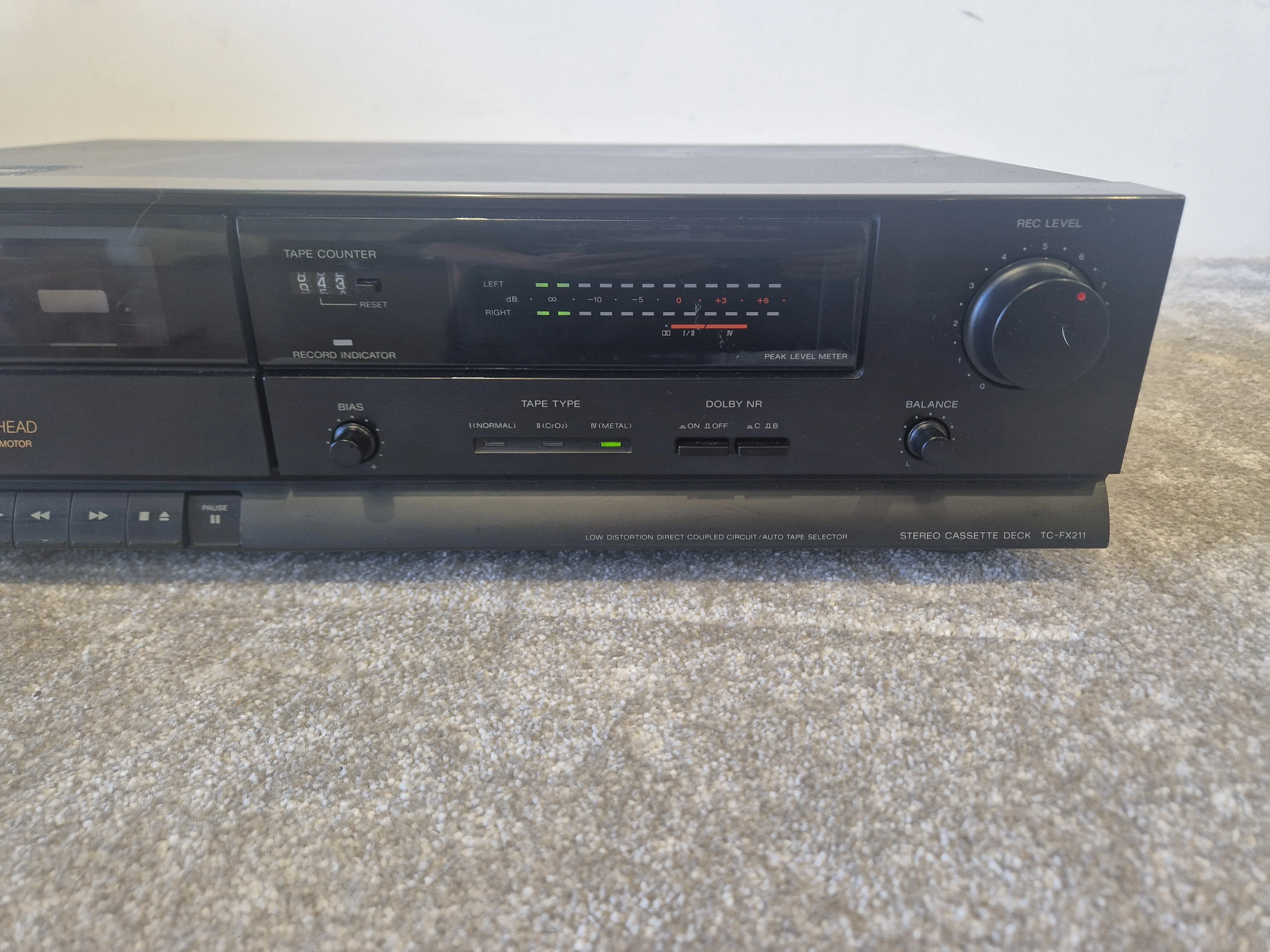 Sony TC-FX211 Cassette Deck - Classic Tape Player for Analog Audio Playback - Good - Image 3