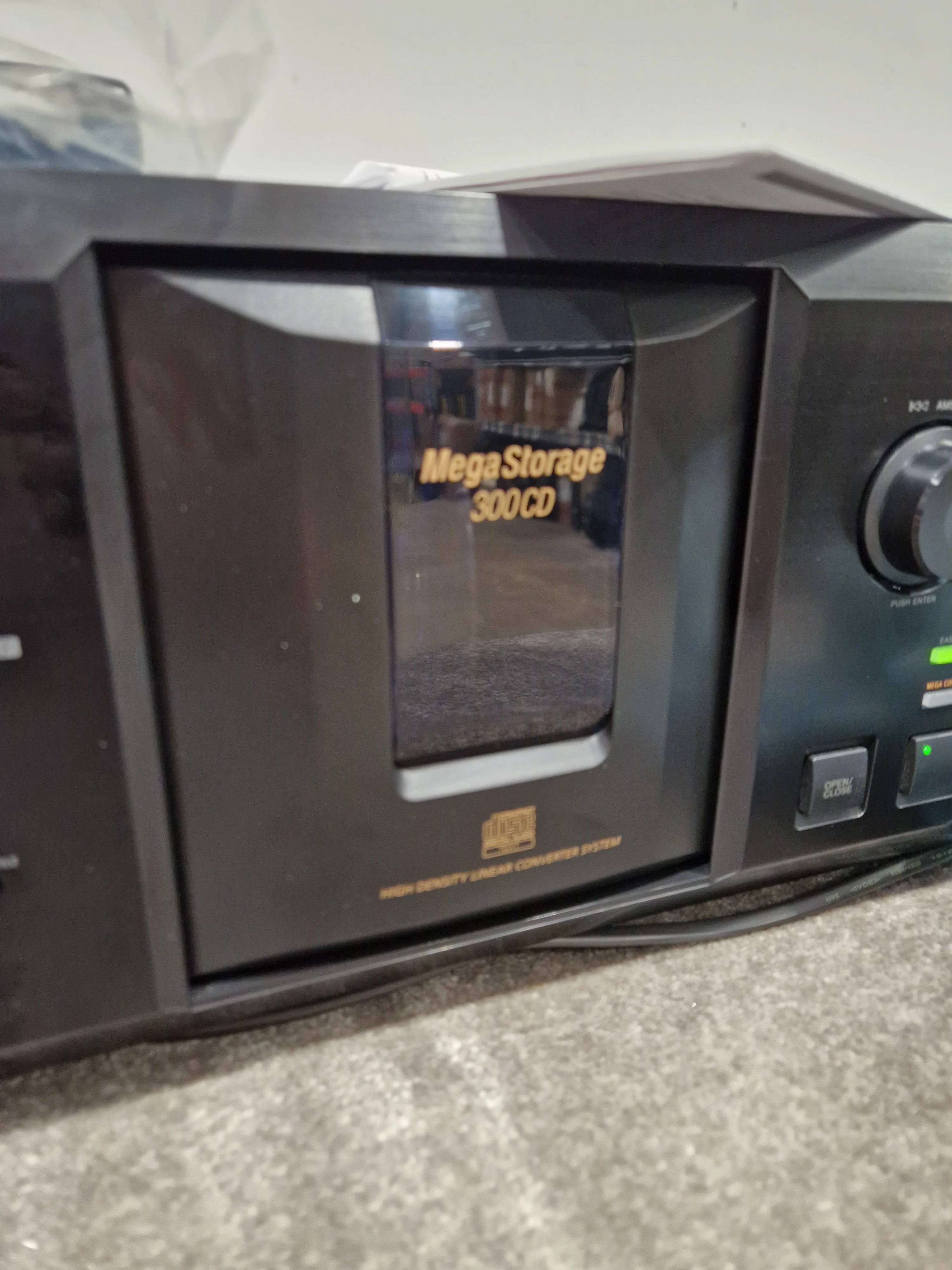 Sony CDP-CX355 - 300-Disc CD Changer - Spares or Repair w/ Power Supply & Remote - Image 2