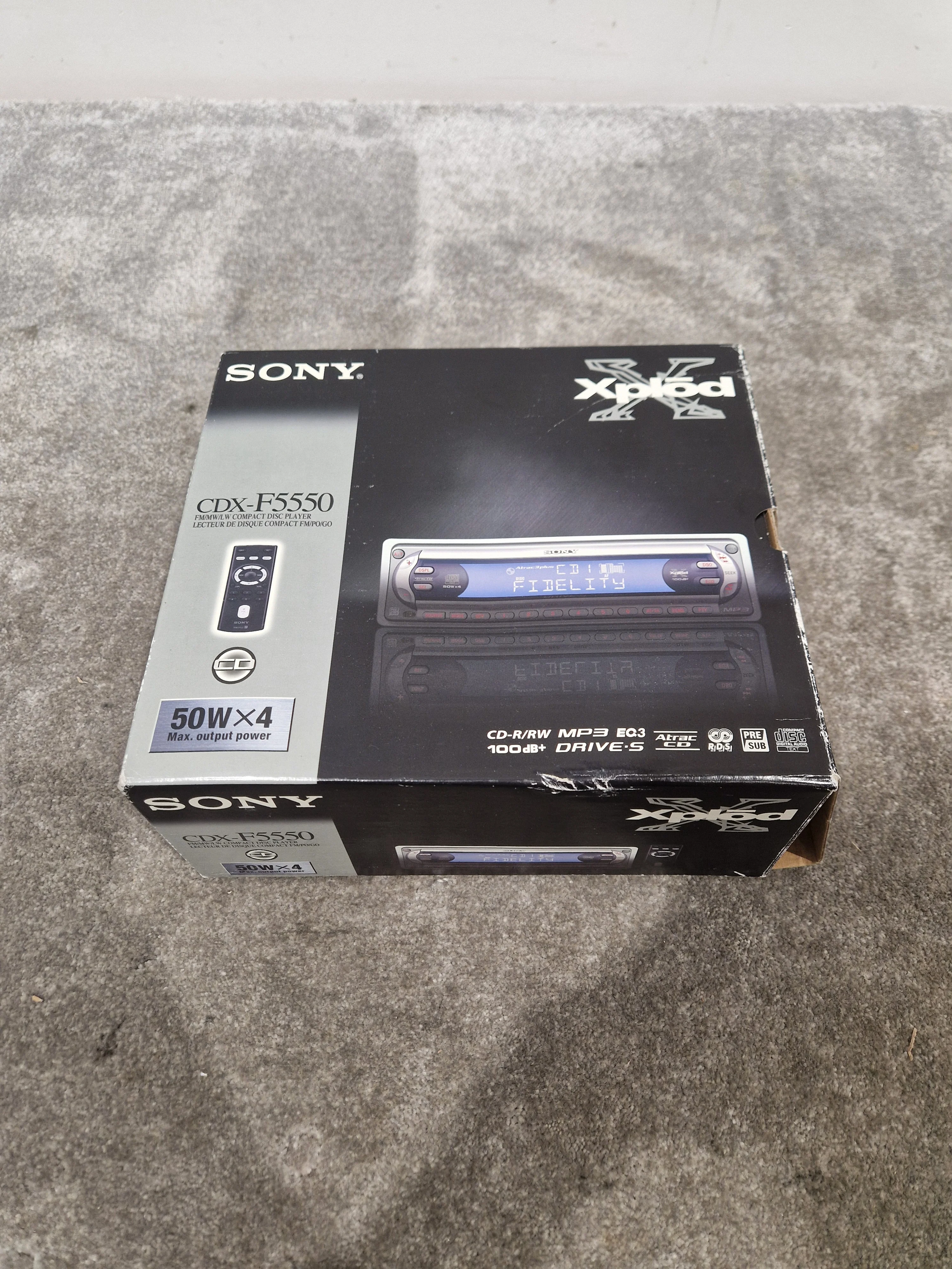 Sony CDX-F5550 - High-Quality Audio, Bluetooth Connectivity - Excellent w/ Original Box - Image 8