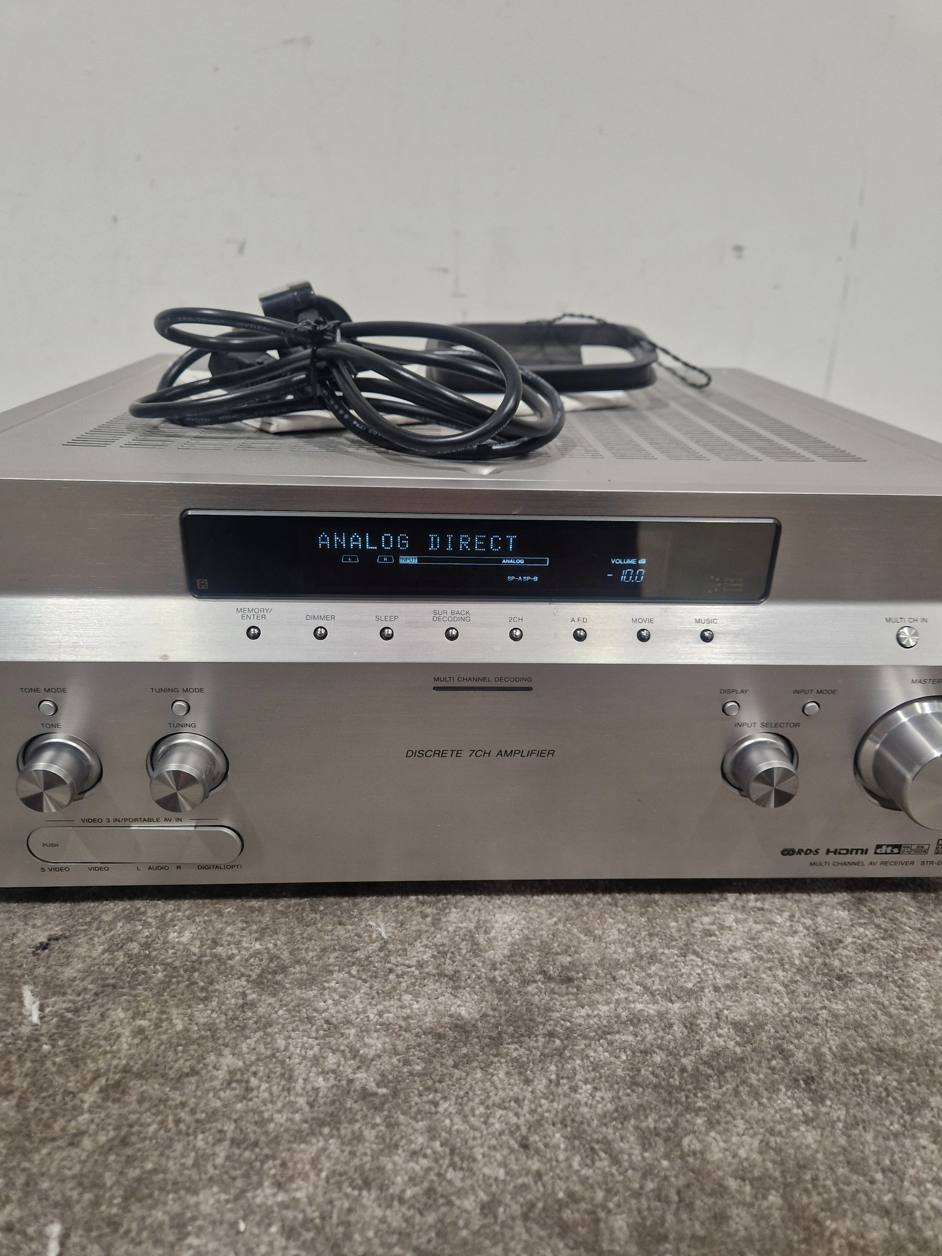 Sony DA1200ES Receiver - 7.1 Channel Home Theater - Excellent w/ Power Supply & Remote - Image 7