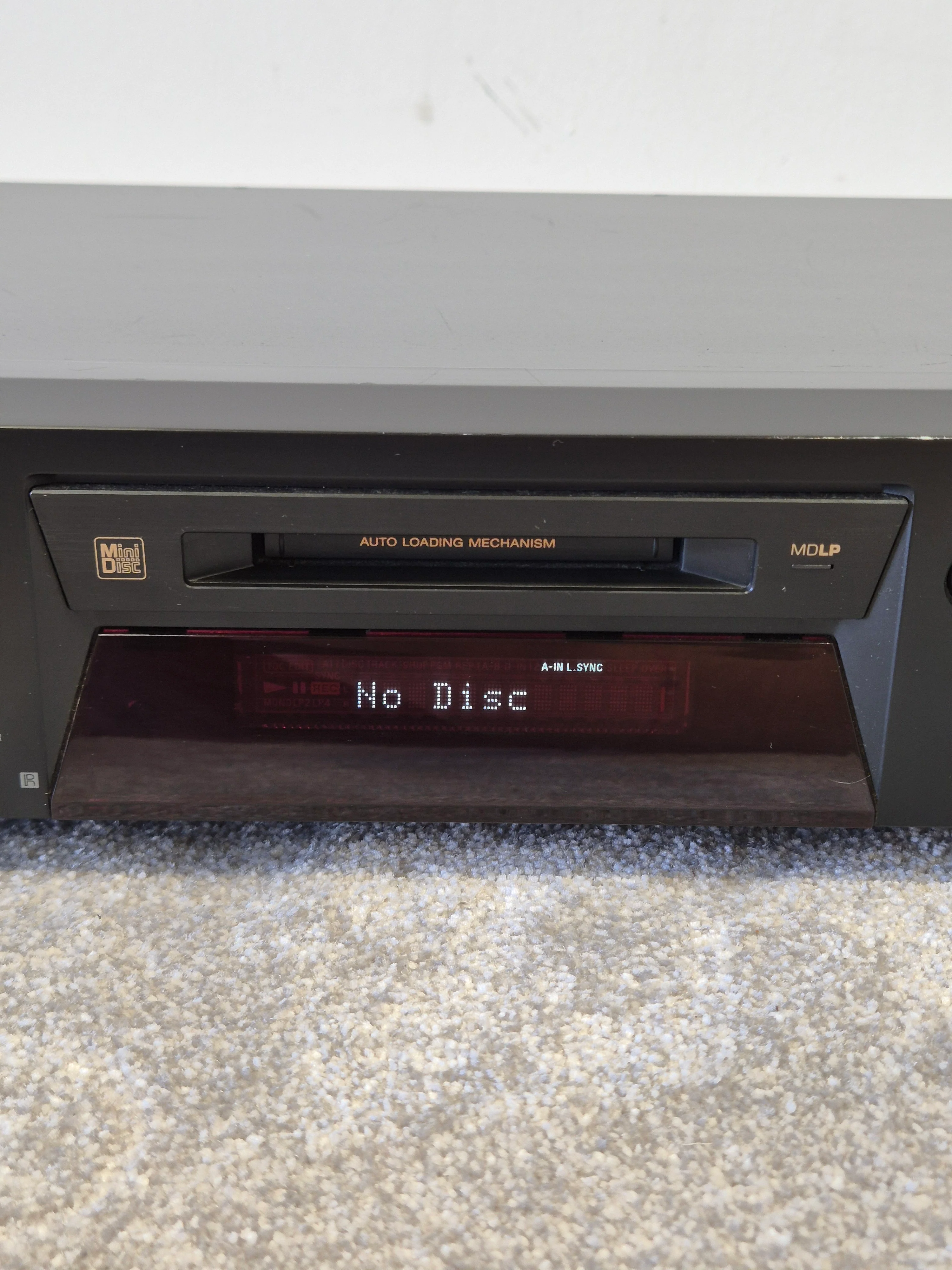 Sony Minidisc Deck MDS-JE480 MDLP Long Play Support (Spares or Repair) - Image 5