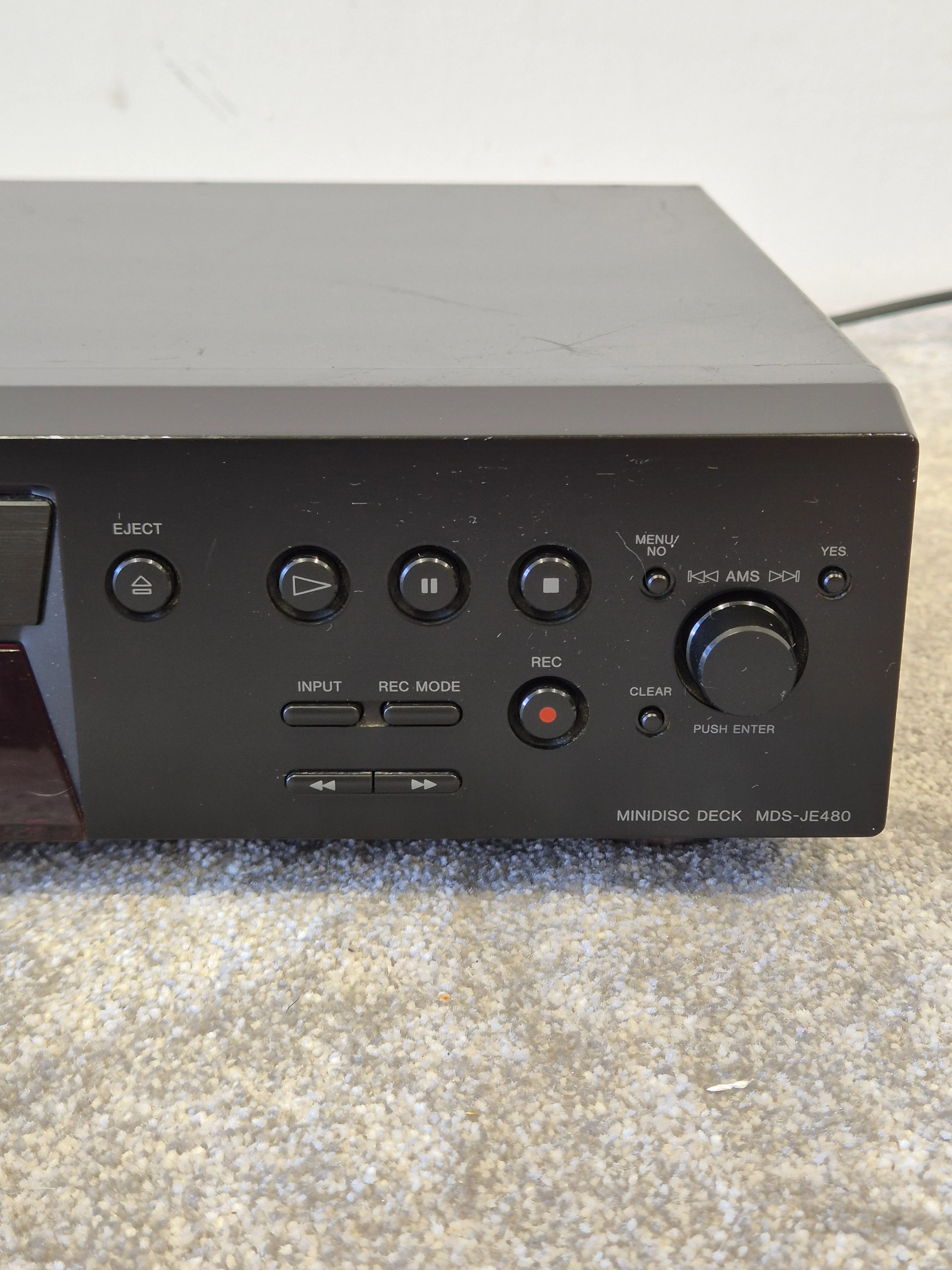 Sony Minidisc Deck MDS-JE480 MDLP Long Play Support (Spares or Repair) - Image 6