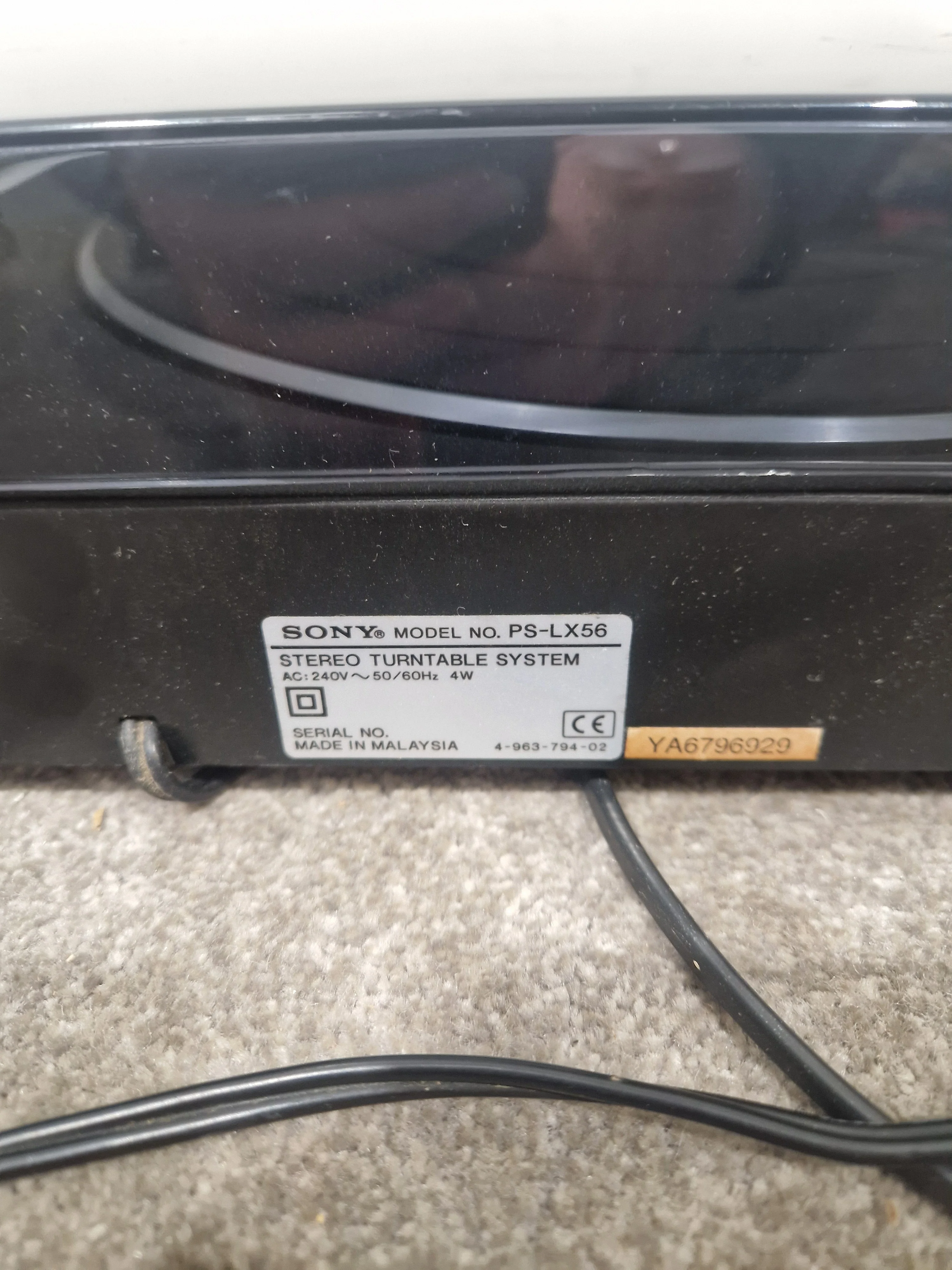 Sony PS-LX56 Black Turntable - Fully Automatic - Excellent - Image 12