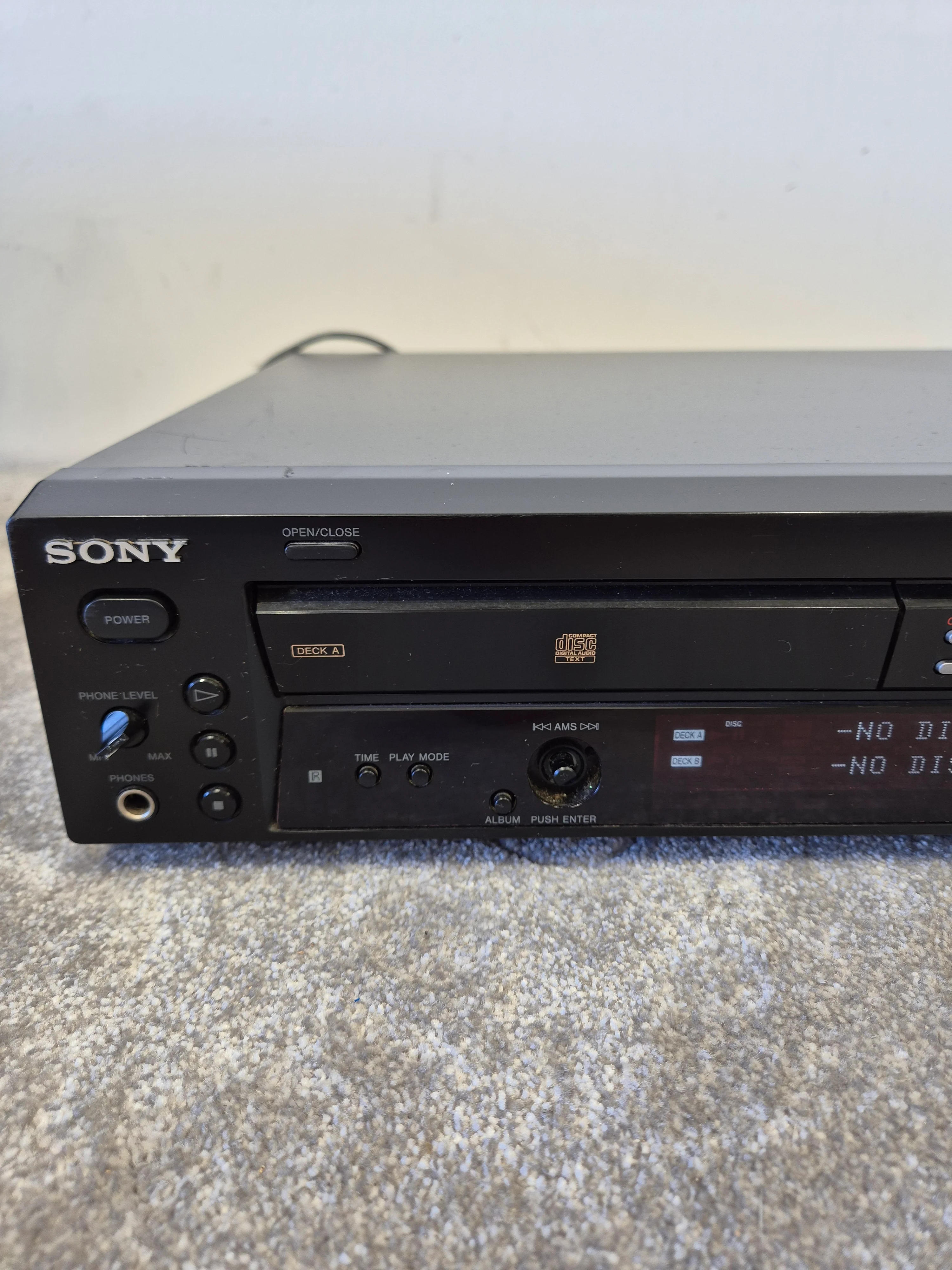 Sony RCD-W100 Dual CD Recorder – Spares or Repairs - Image 2