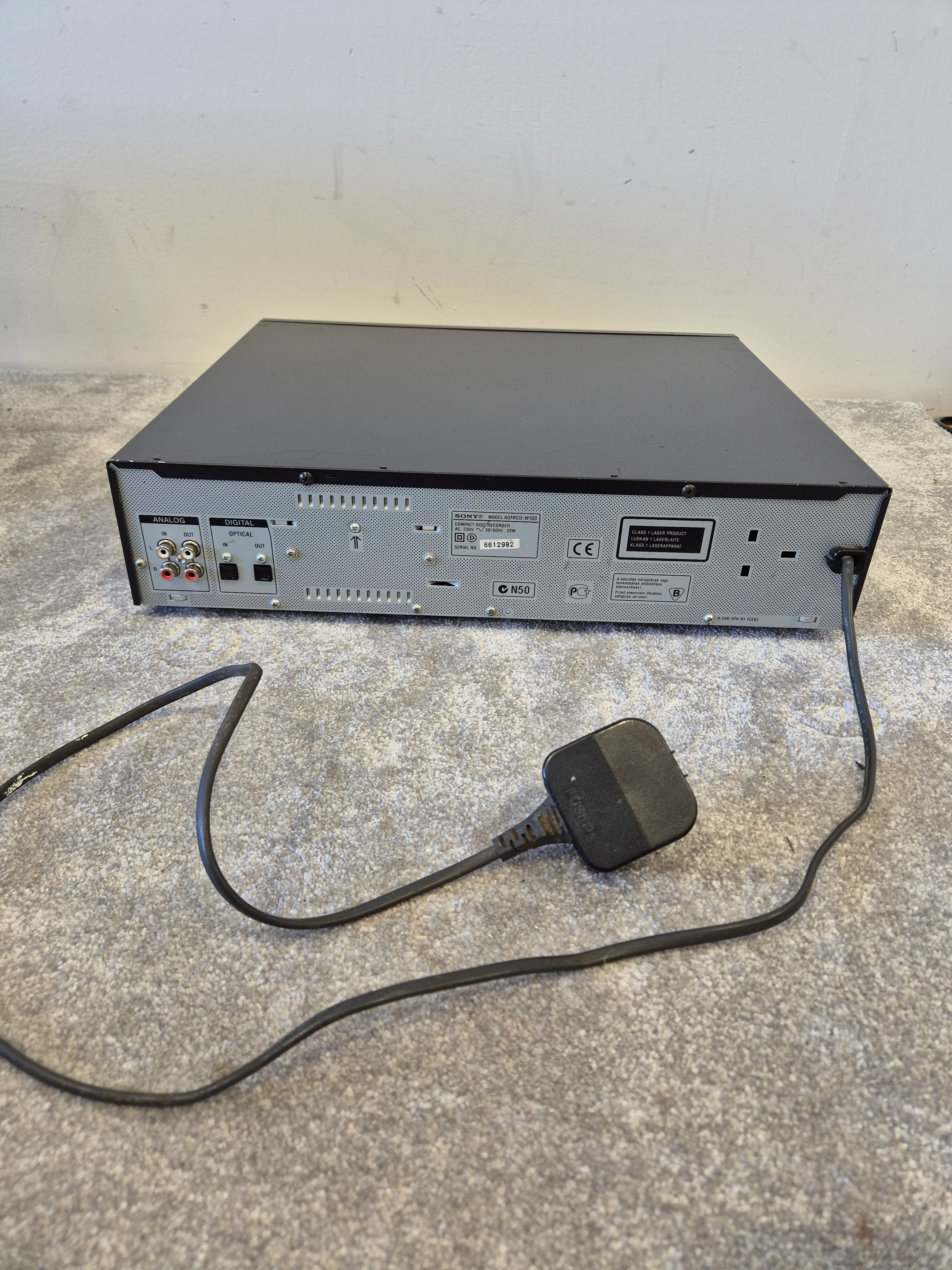 Sony RCD-W100 Dual CD Recorder – Spares or Repairs - Image 8