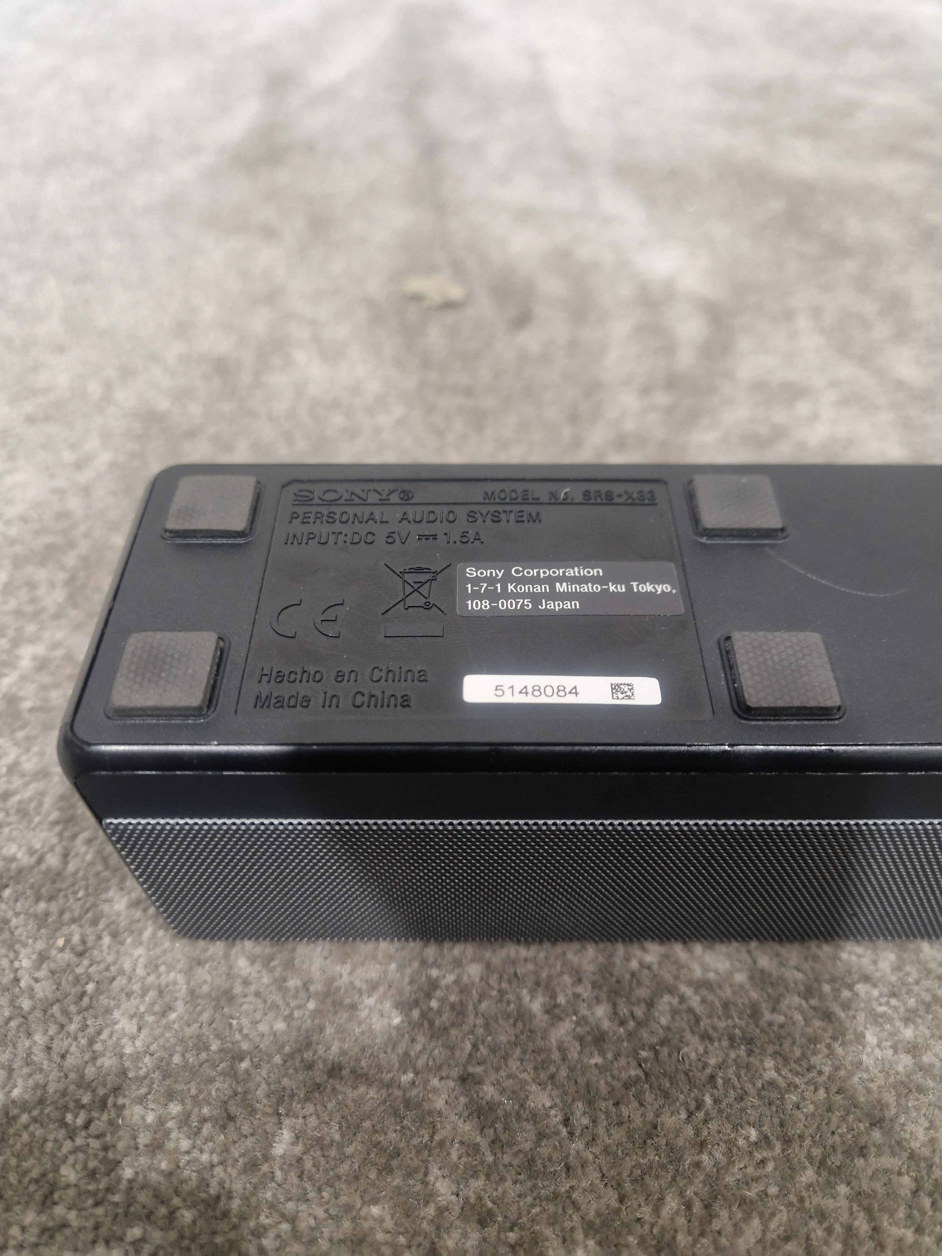 Sony SRS-X33 - Portable Bluetooth Speaker - Black - Excellent - Image 10