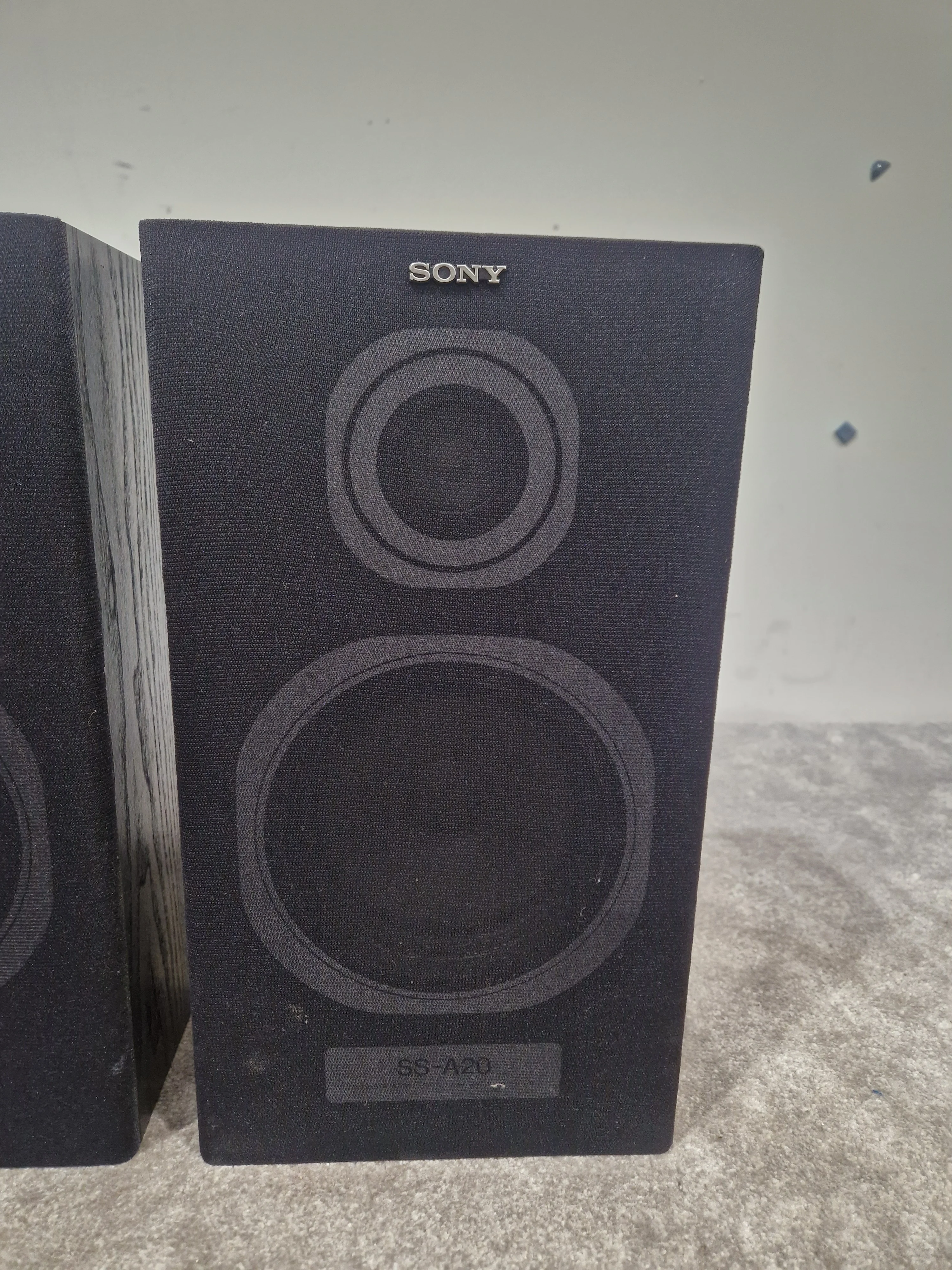 Sony SS-A20 Speaker Pair - 2-Way Bookshelf Speakers - Very Good - Image 5