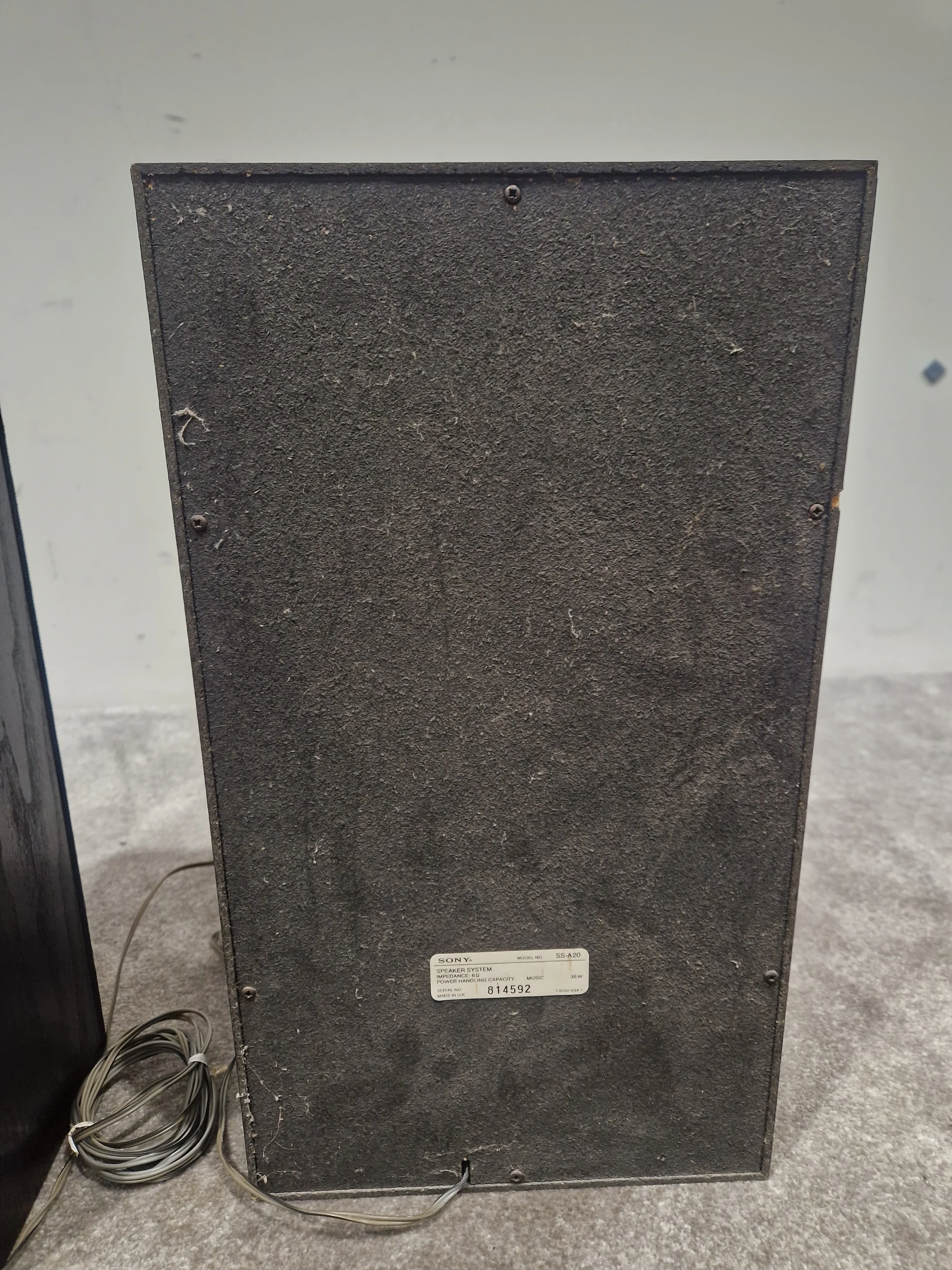 Sony SS-A20 Speaker Pair - 2-Way Bookshelf Speakers - Very Good - Image 9