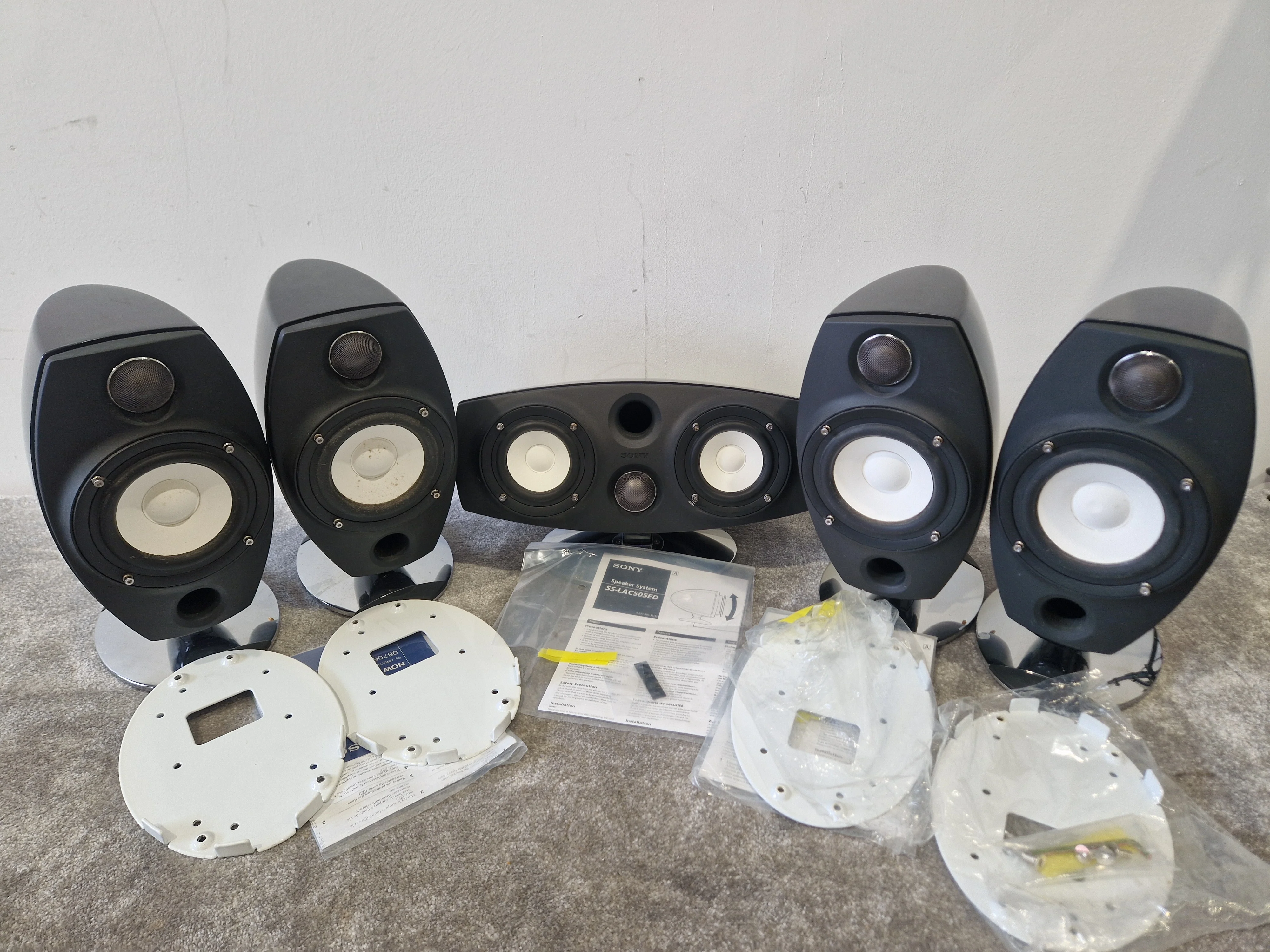 Sony SS-LA500ED And 4 Sony SS-LAC505ED Speaker Set – Aluminium Dome Tweeters- Very Good - Image 5