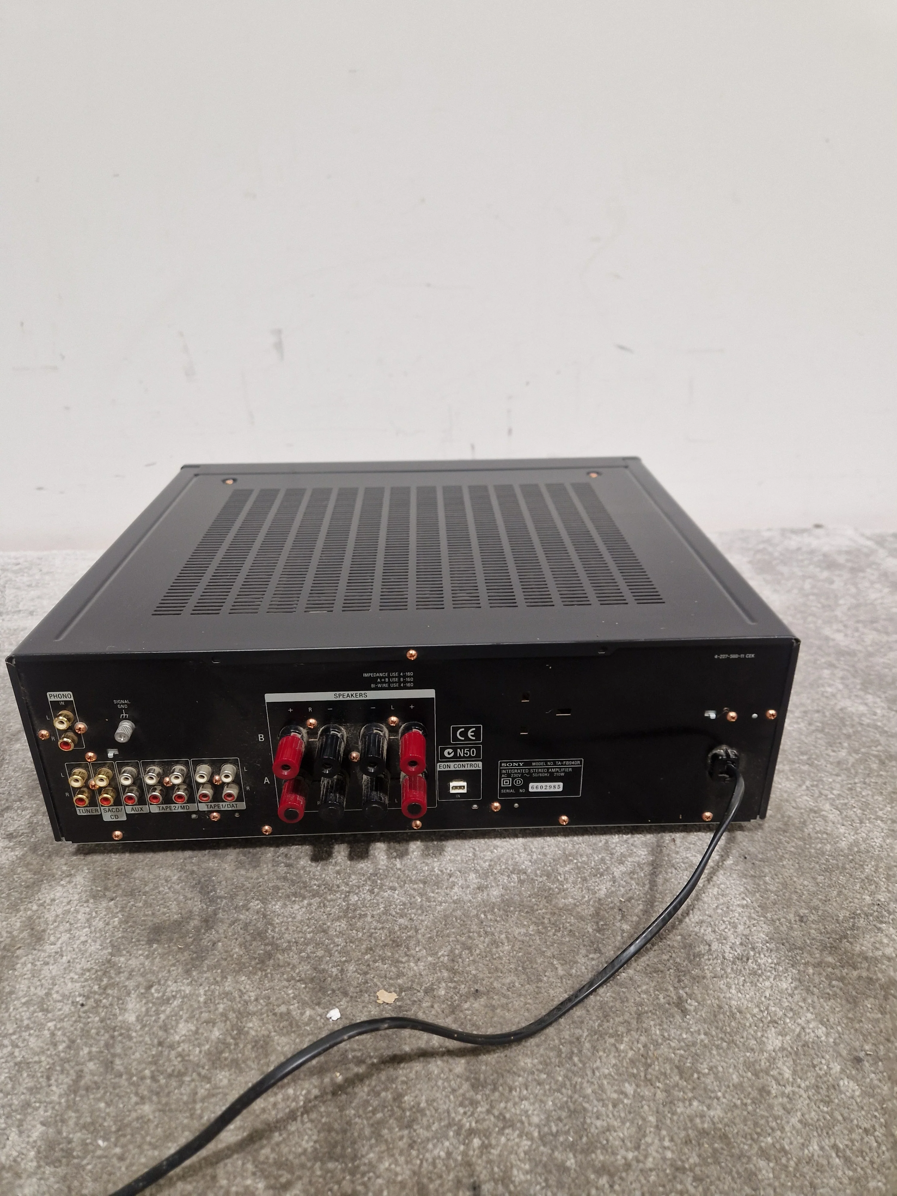 Sony TA-FB940R - Integrated Stereo Amplifier - Black - Good - Image 10