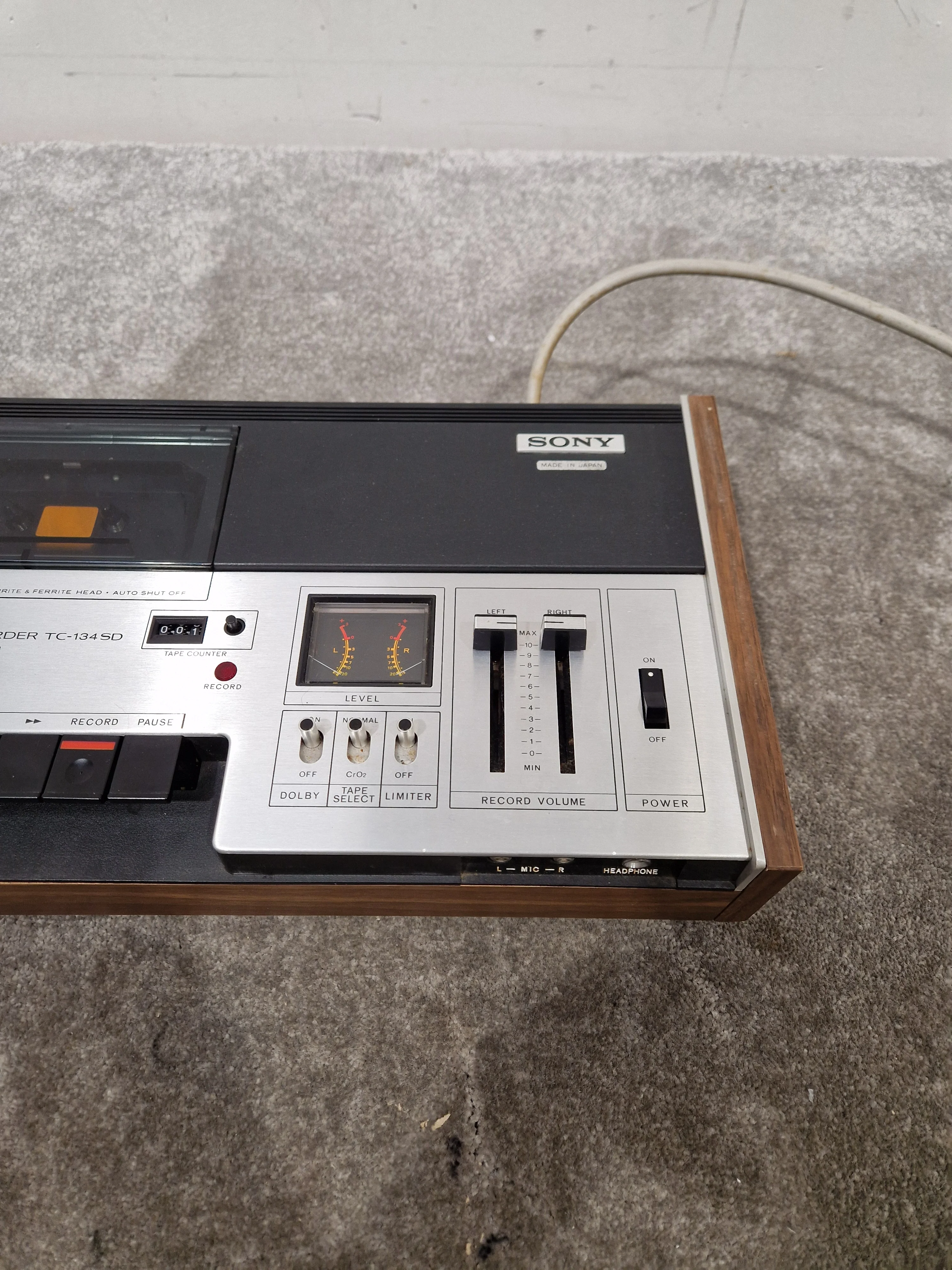 Sony TC-134 SD Stereo Cassette-Corder - Portable Audio Recorder - Very Good - Image 10