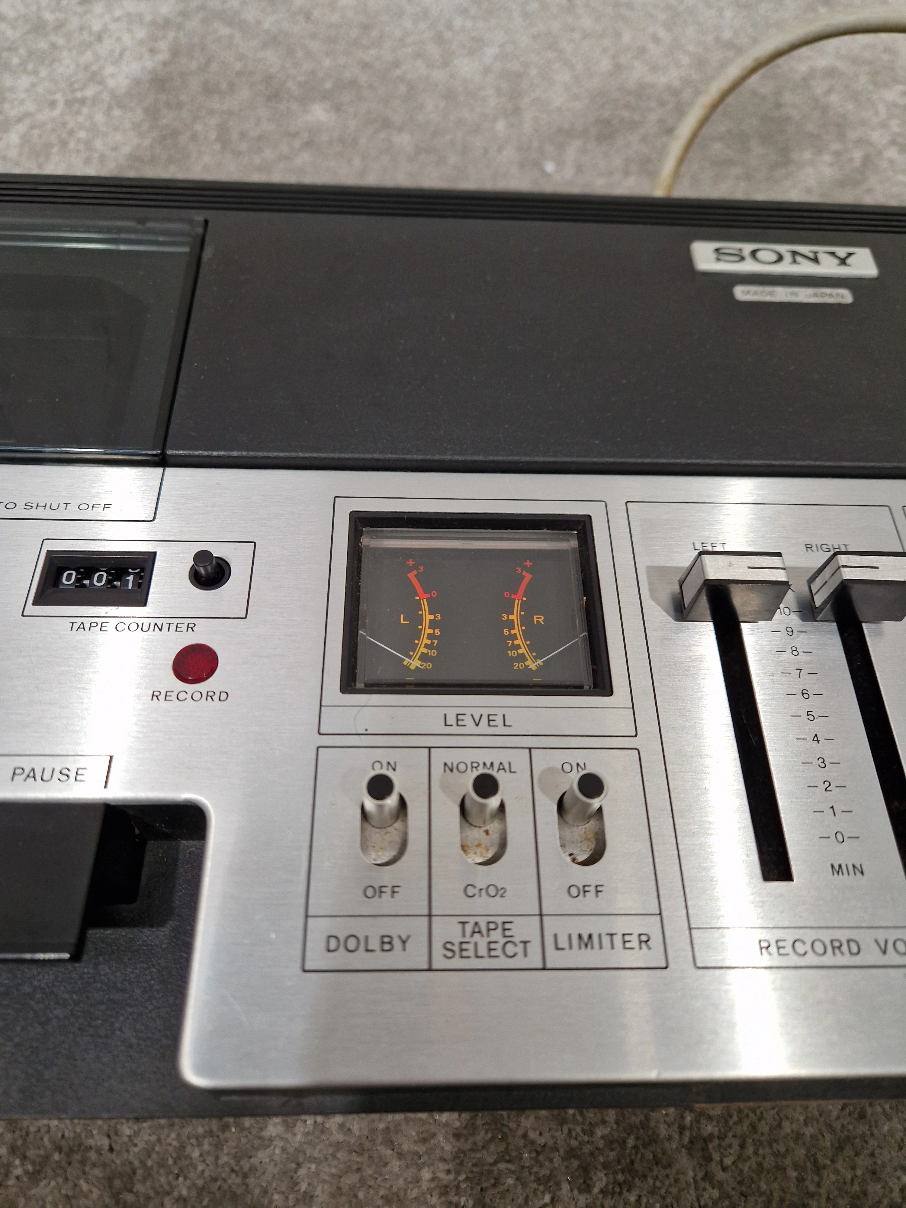 Sony TC-134 SD Stereo Cassette-Corder - Portable Audio Recorder - Very Good - Image 3