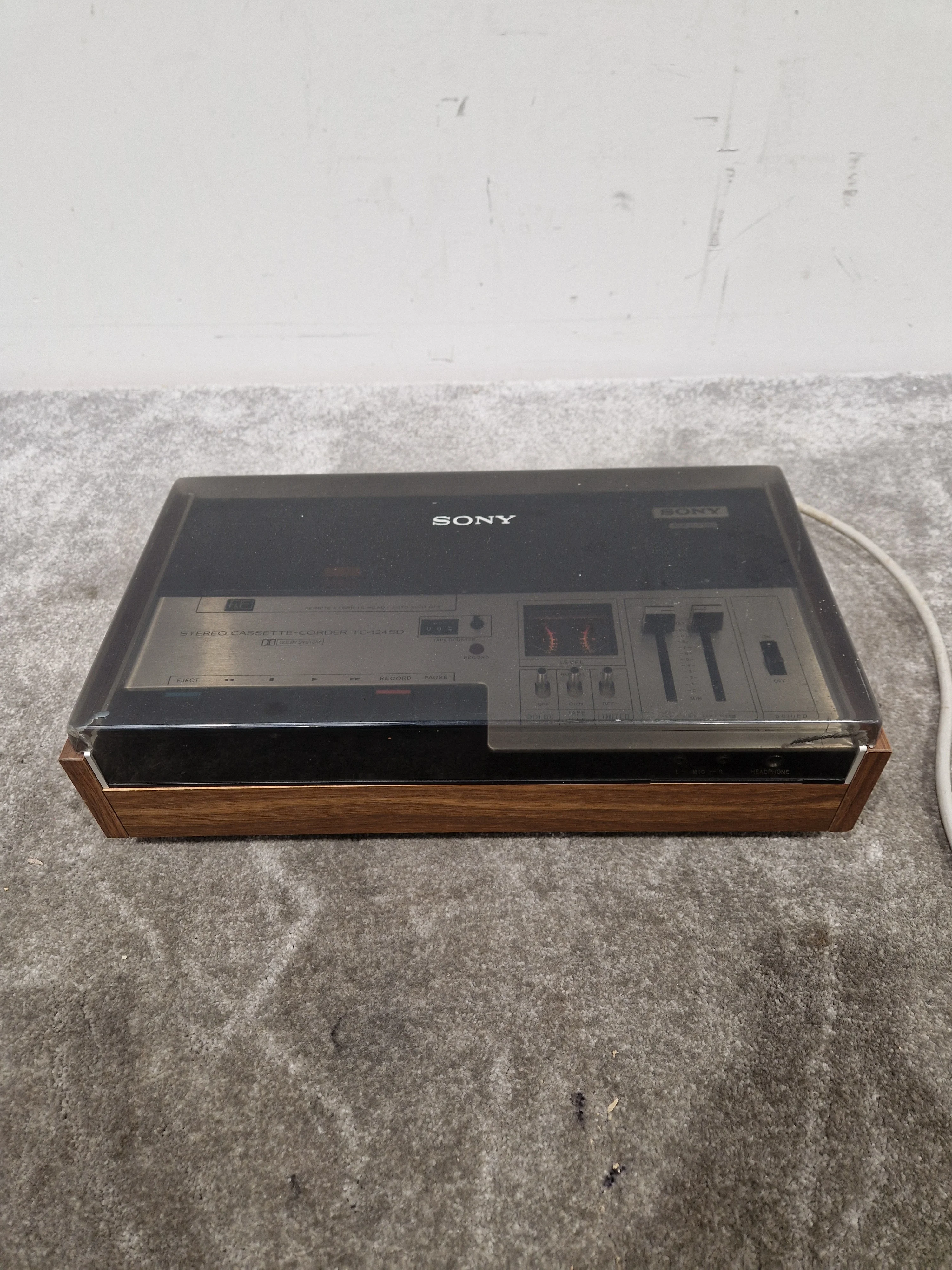 Sony TC-134 SD Stereo Cassette-Corder - Portable Audio Recorder - Very Good - Image 9