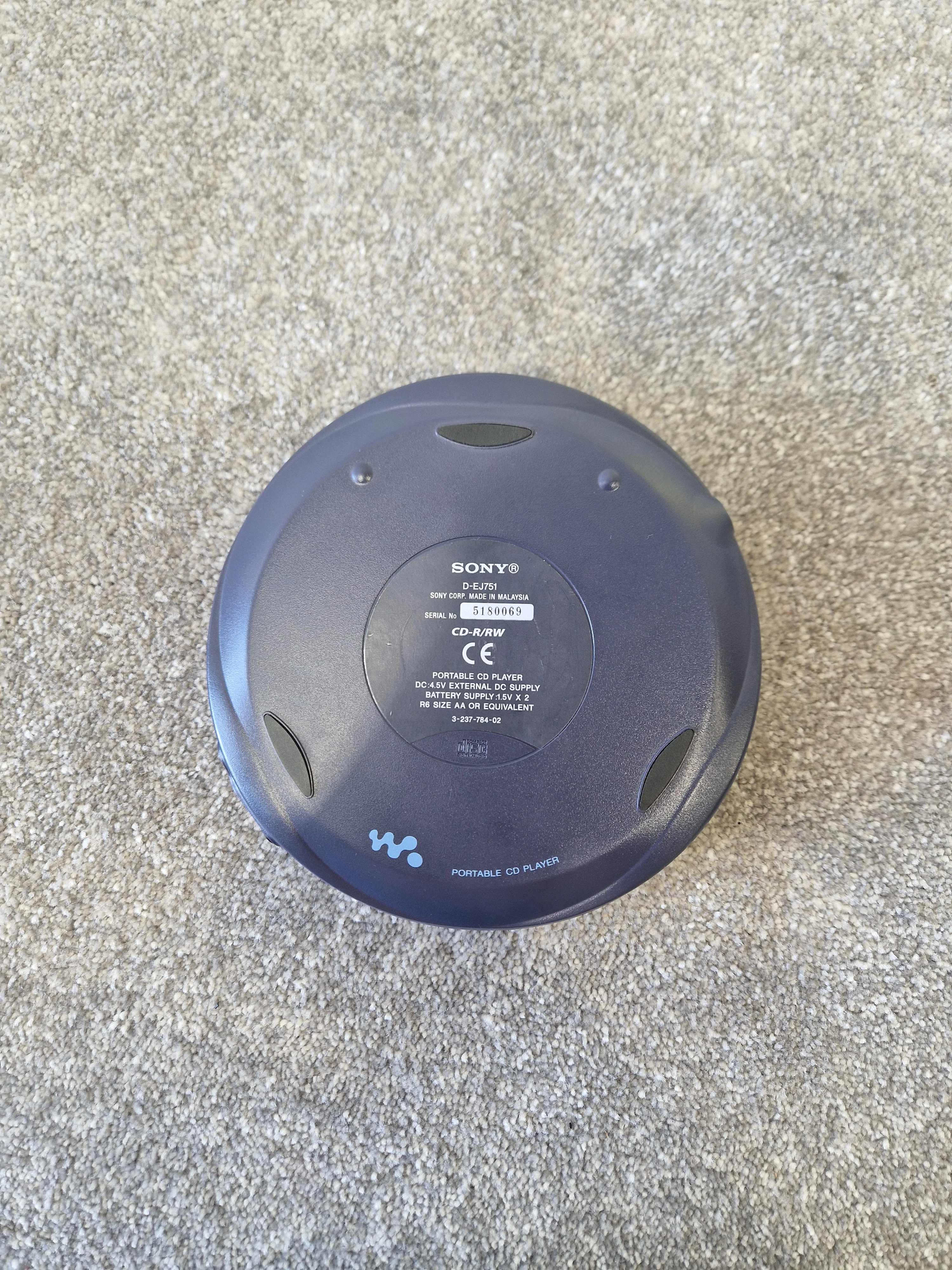 Sony Walkman D-EJ751 CD Player – G-Protection, , Digital Mega Bass – Very Good - Image 3