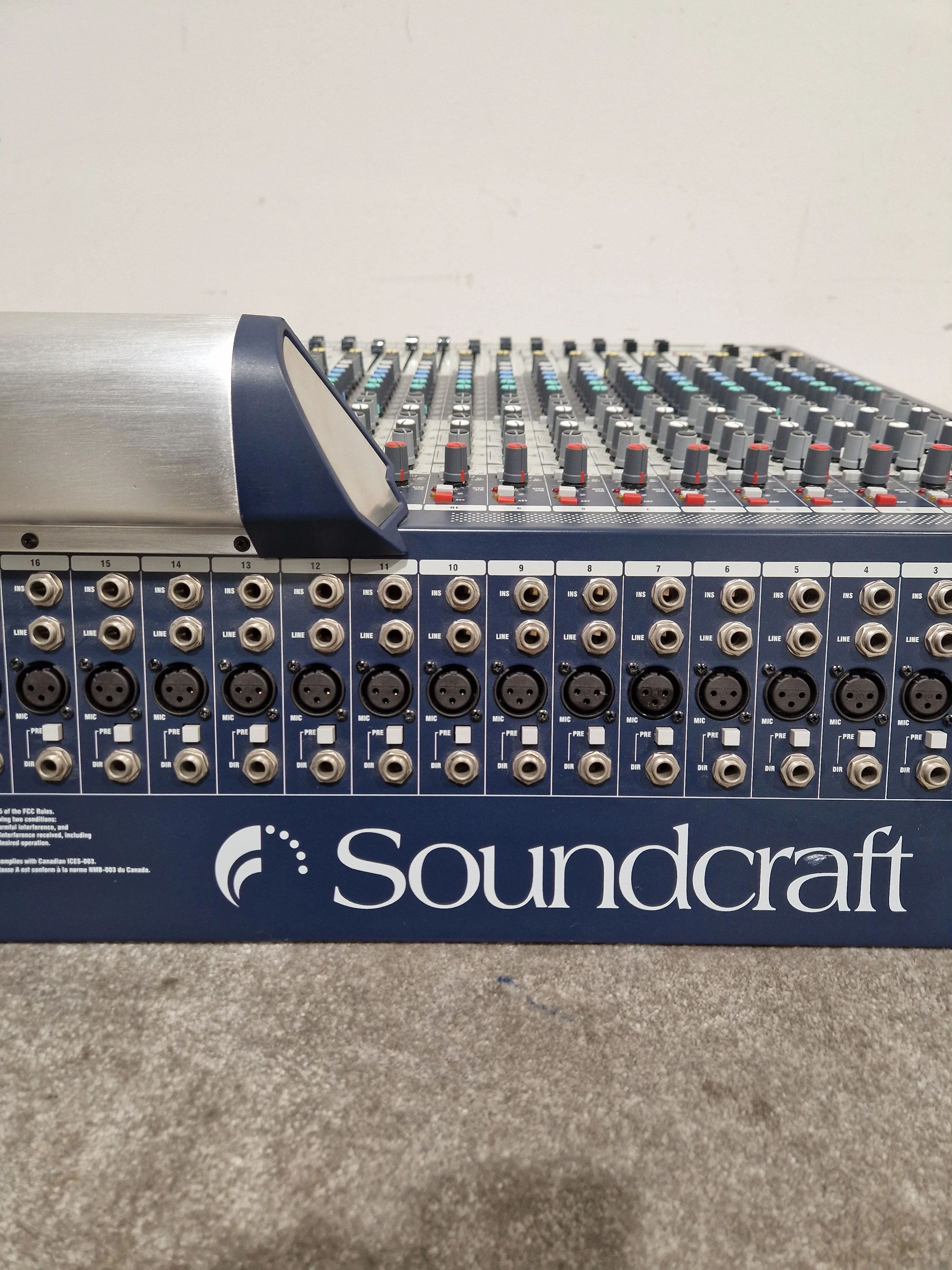 Soundcraft GB8 24 Channel Mixer - Live Sound Console - Very Good w/ Power Supply & Cover - Image 19