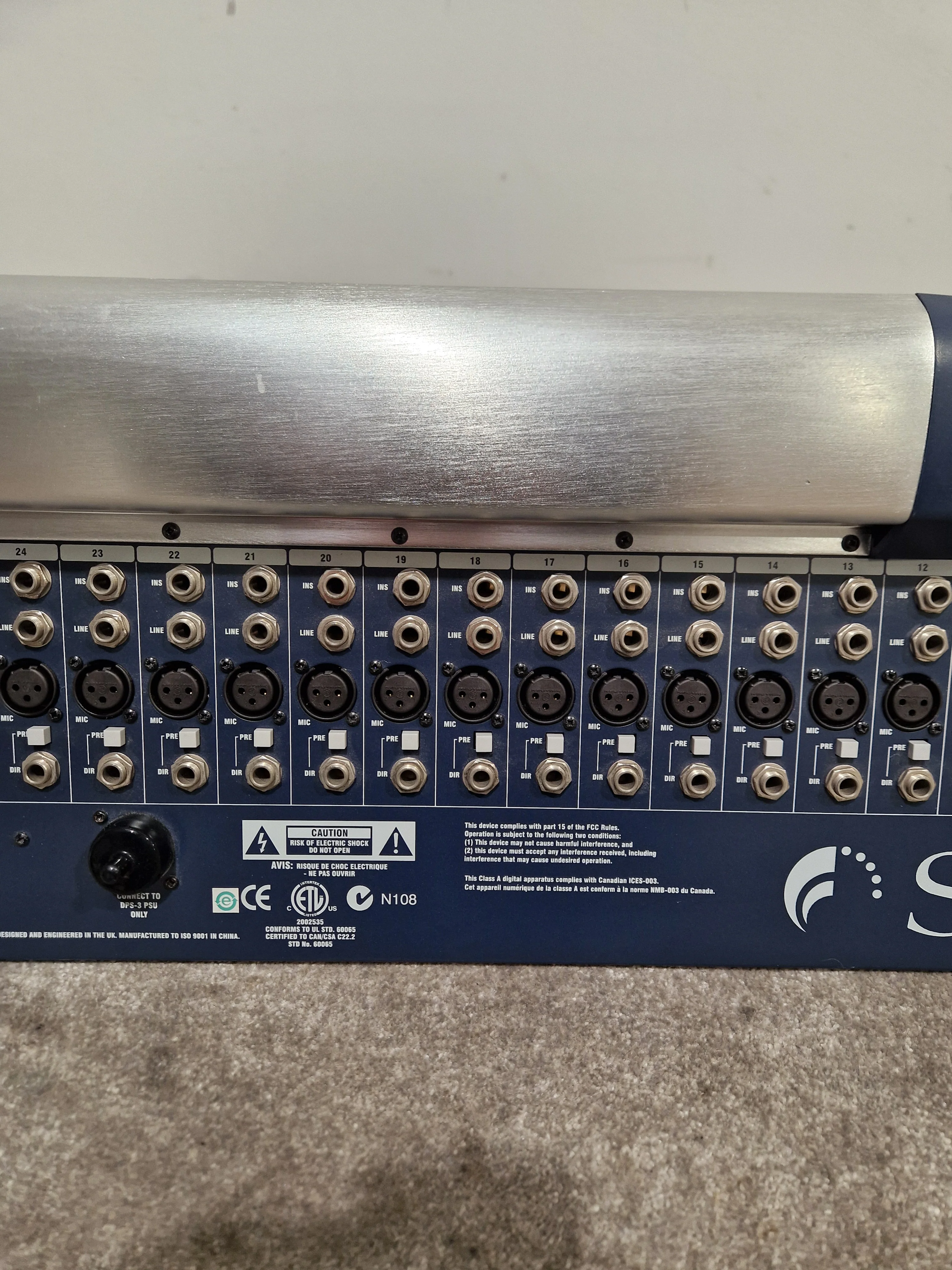 Soundcraft GB8 24 Channel Mixer - Live Sound Console - Very Good w/ Power Supply & Cover - Image 26