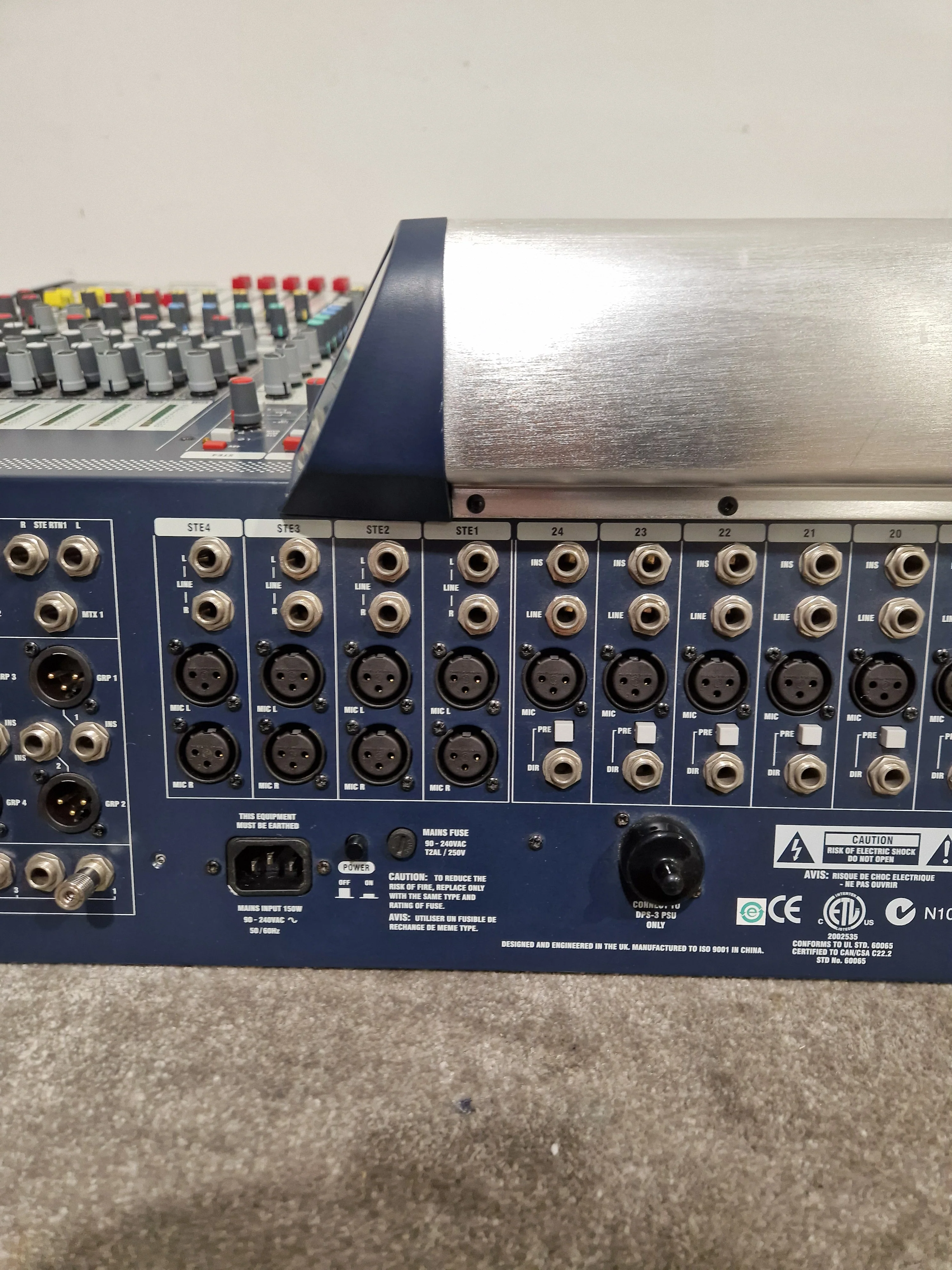 Soundcraft GB8 24 Channel Mixer - Live Sound Console - Very Good w/ Power Supply & Cover - Image 27