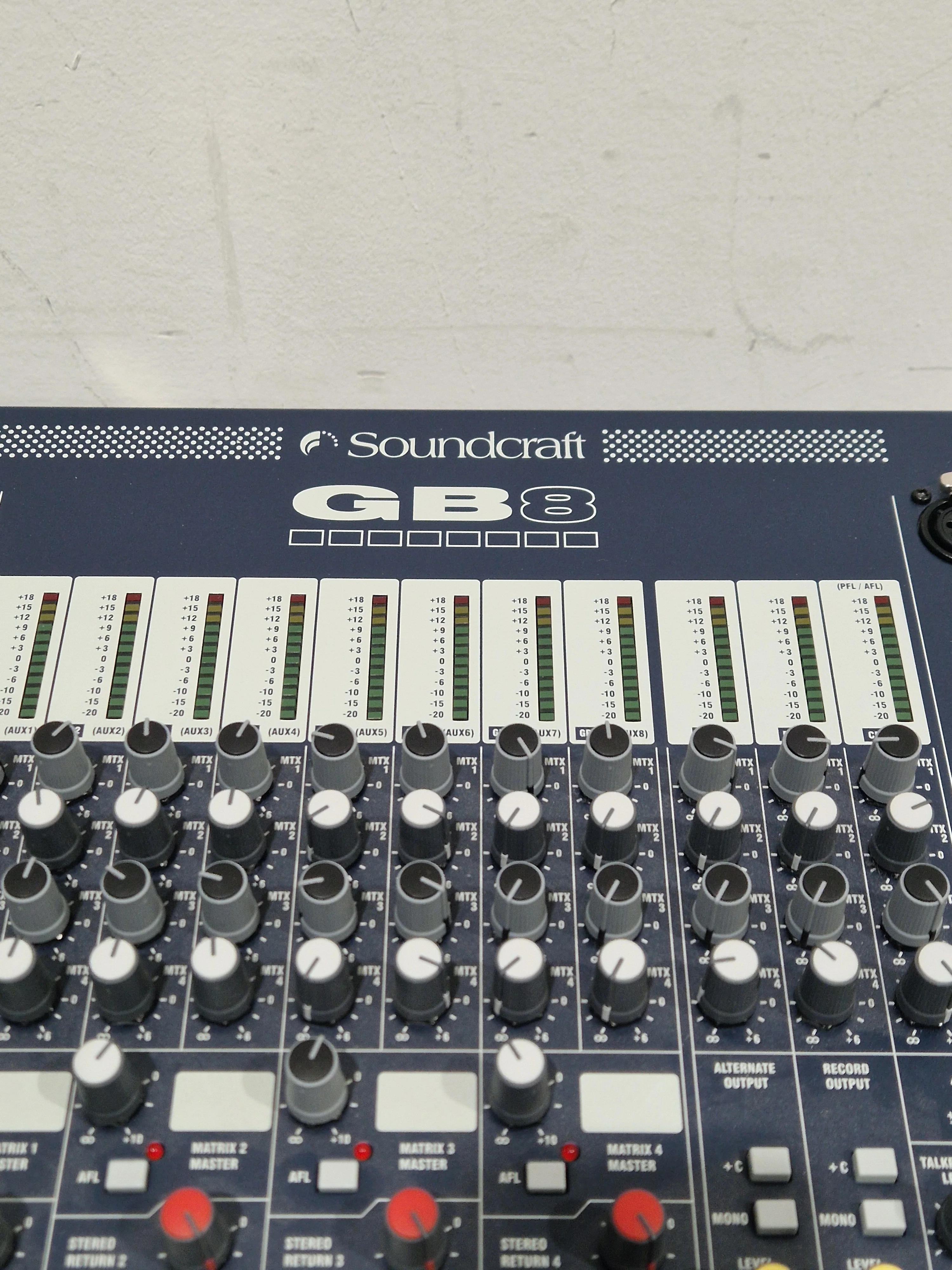 Soundcraft GB8 24 Channel Mixer - Live Sound Console - Very Good w/ Power Supply & Cover - Image 4