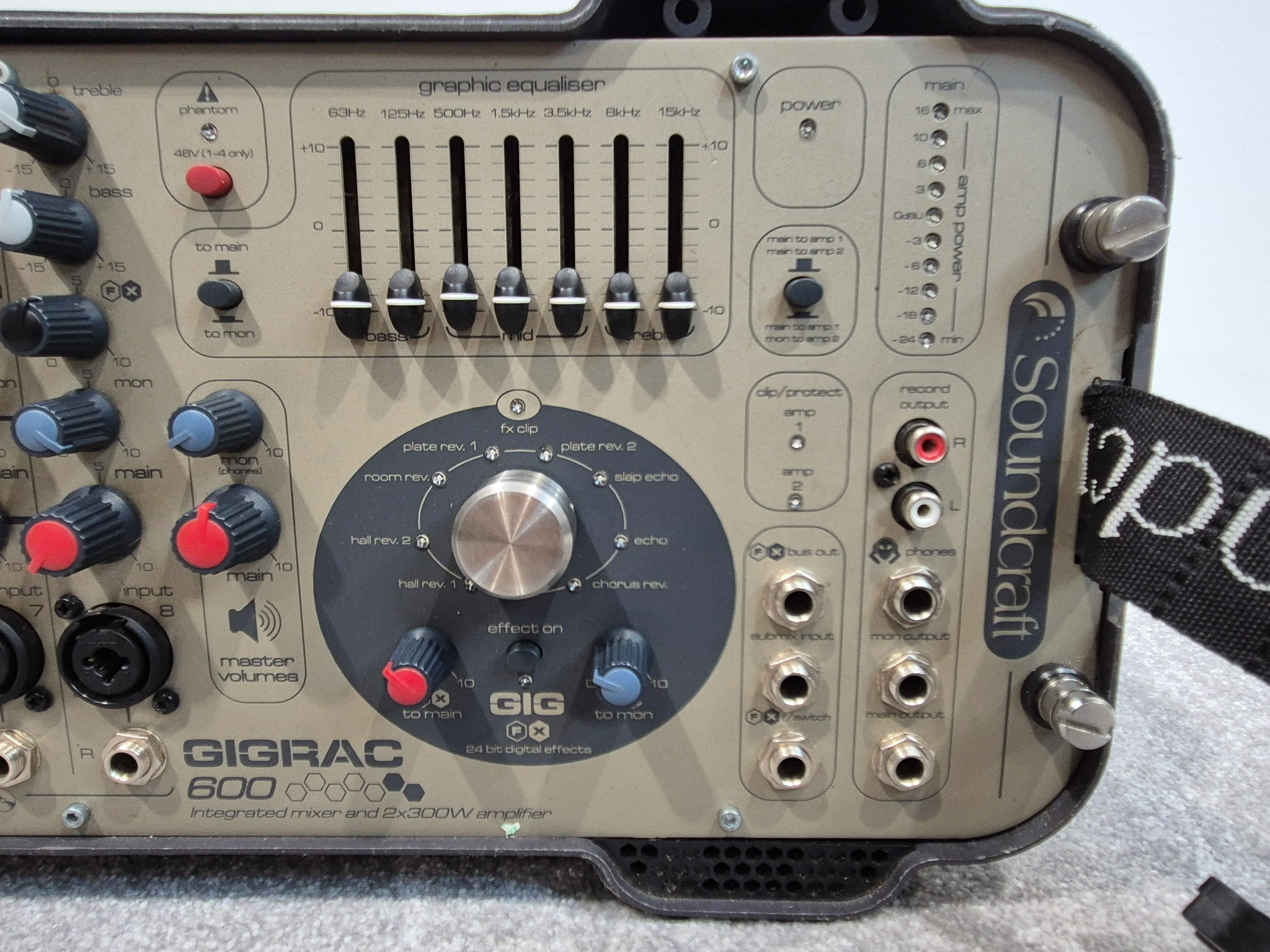 Soundcraft GigRac 600 Mixer - Integrated Mixer/Amplifier - Image 3