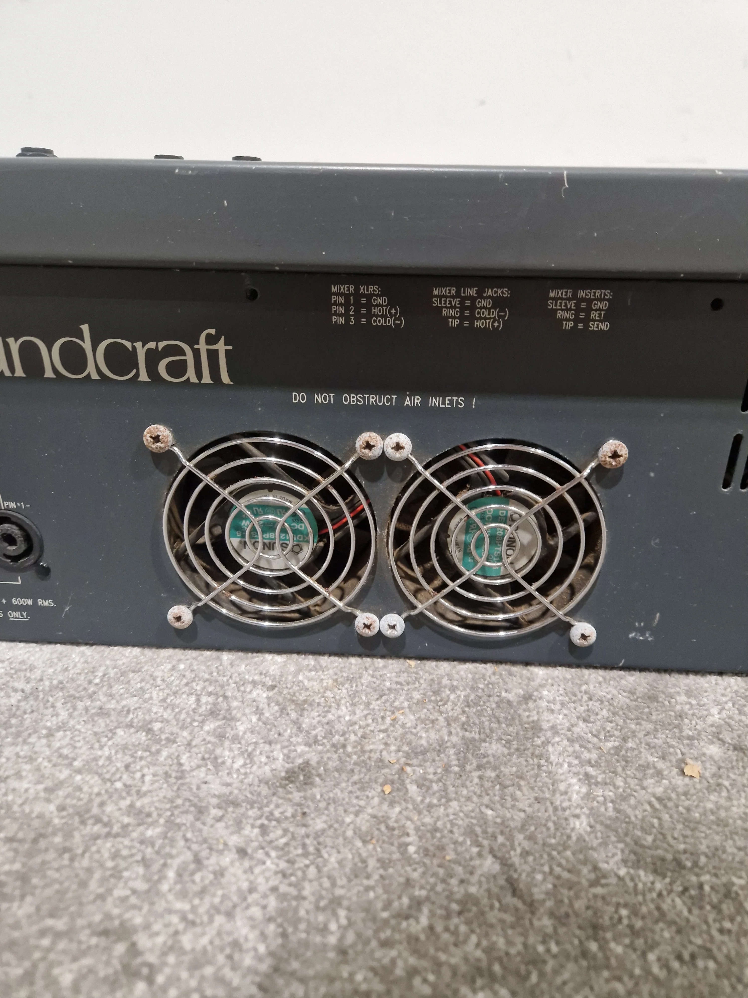 Soundcraft Spirit Powerstation 1200 - Powered Mixer - Good w/ Hard Case - Image 5
