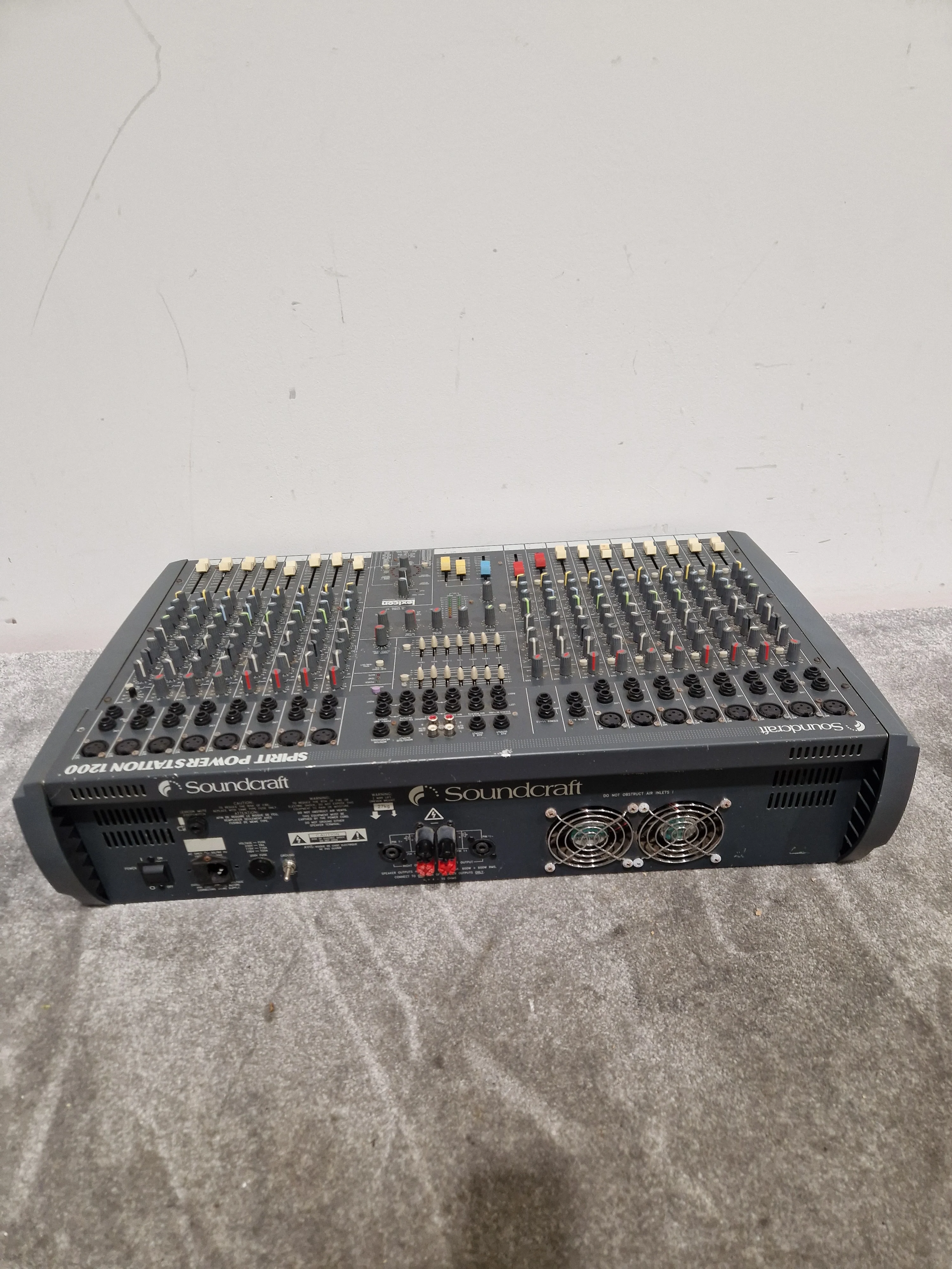 Soundcraft Spirit Powerstation 1200 - Powered Mixer - Good w/ Hard Case - Image 8
