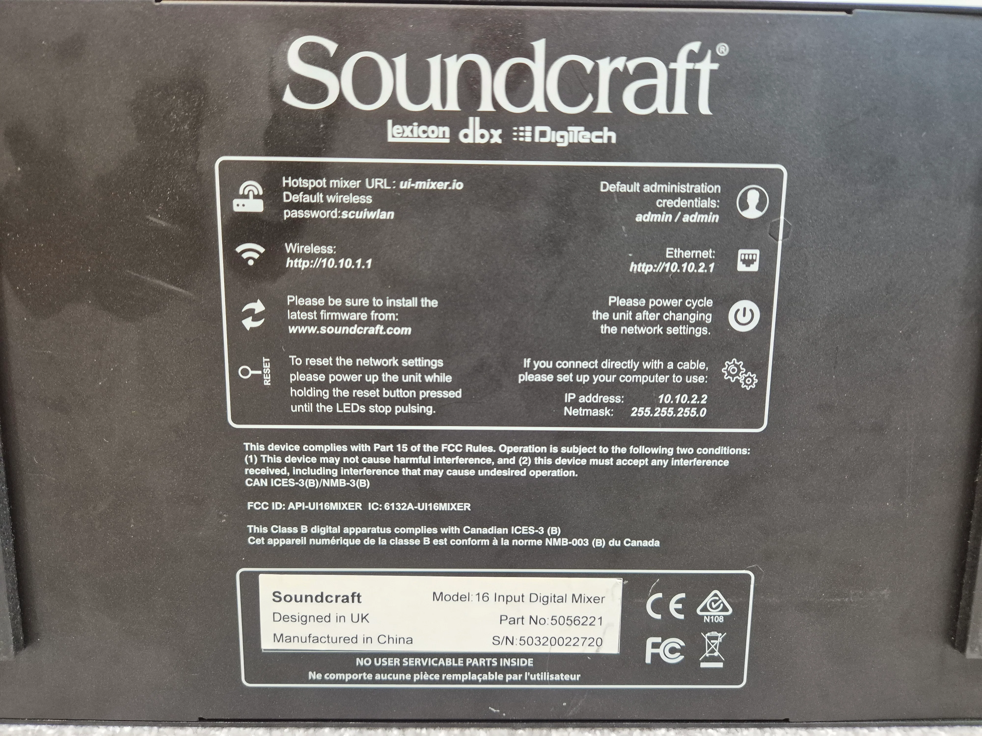 Soundcraft Ui16 - Digital Rack Mixer - WiFi - Image 6