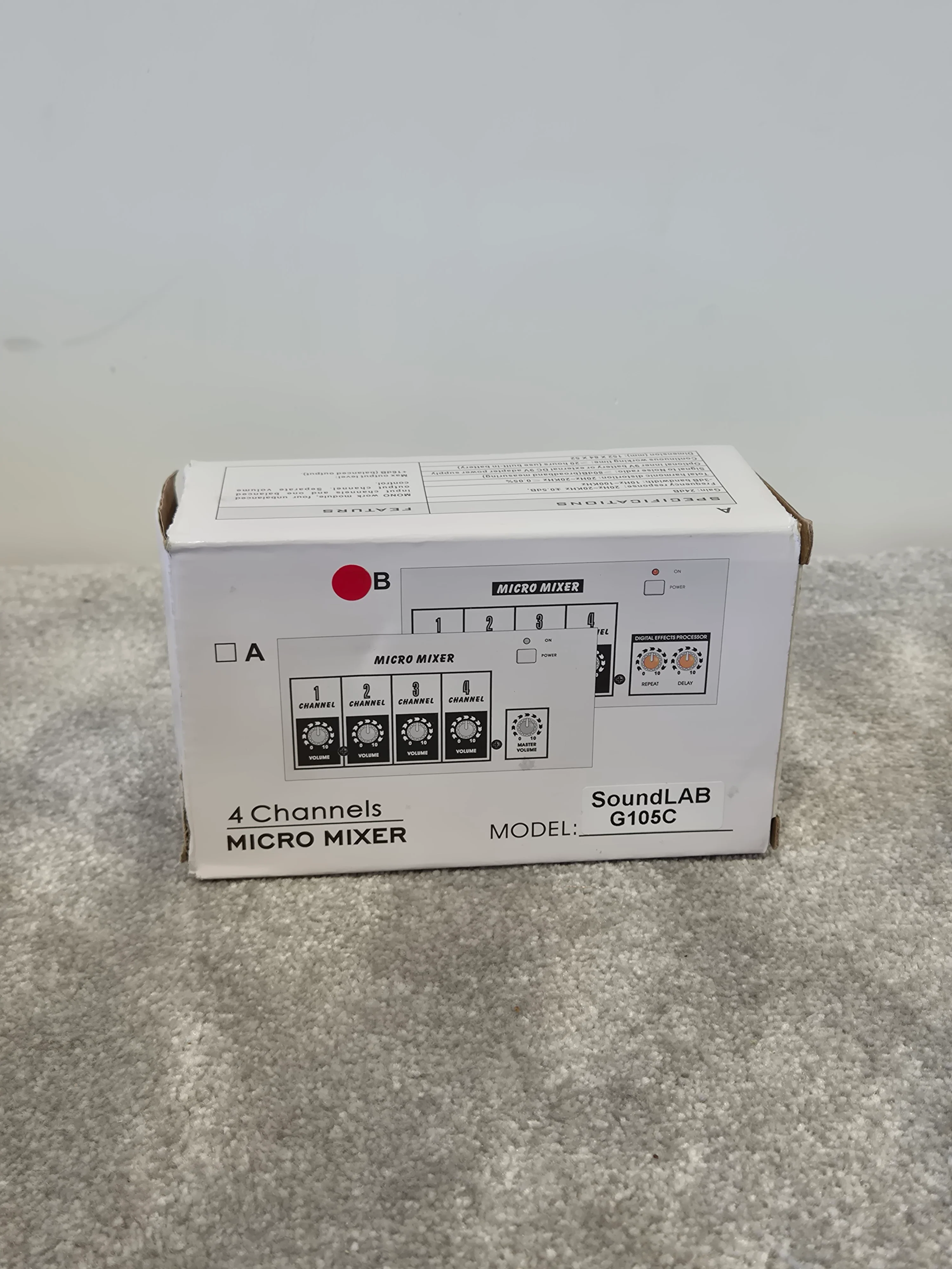Soundlab G105C - Professional Audio Mixer - Open Box w/ Original Box and Manuals - Image 2