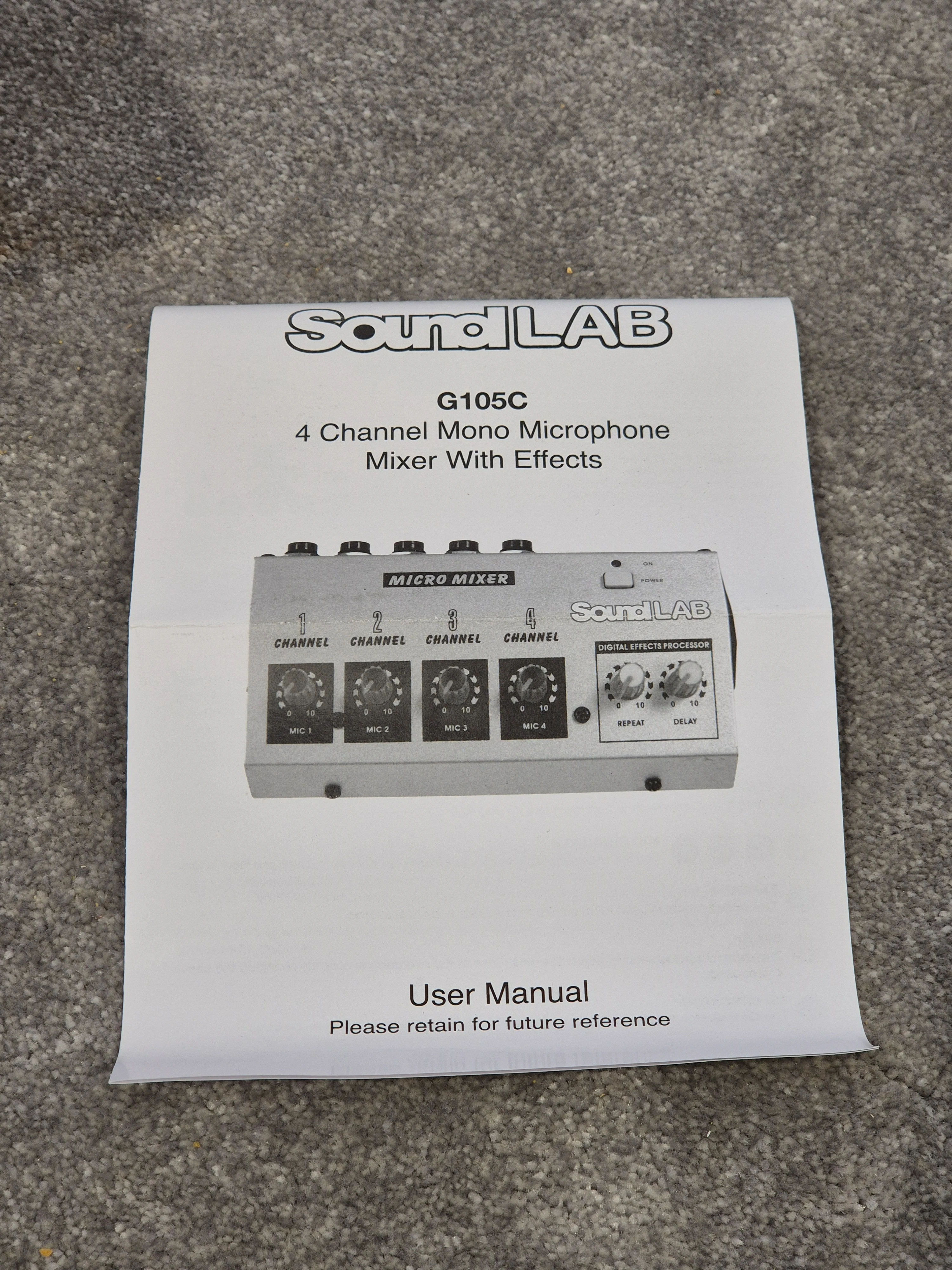 Soundlab G105C - Professional Audio Mixer - Open Box w/ Original Box and Manuals - Image 6