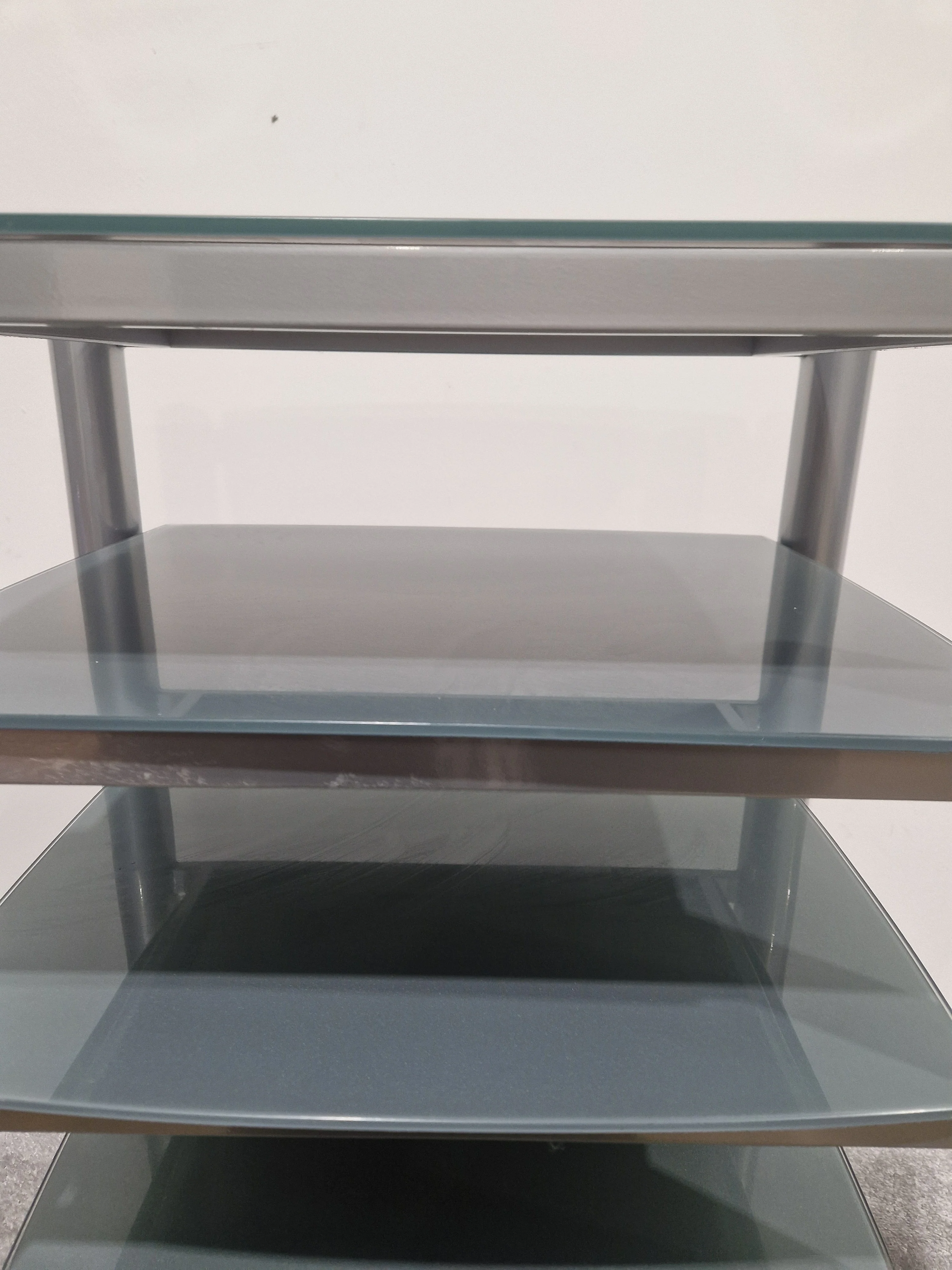 Soundstyle HI-FI Rack Silver 5 Glass Layers - Modern Audio Stand - Excellent - Image 19