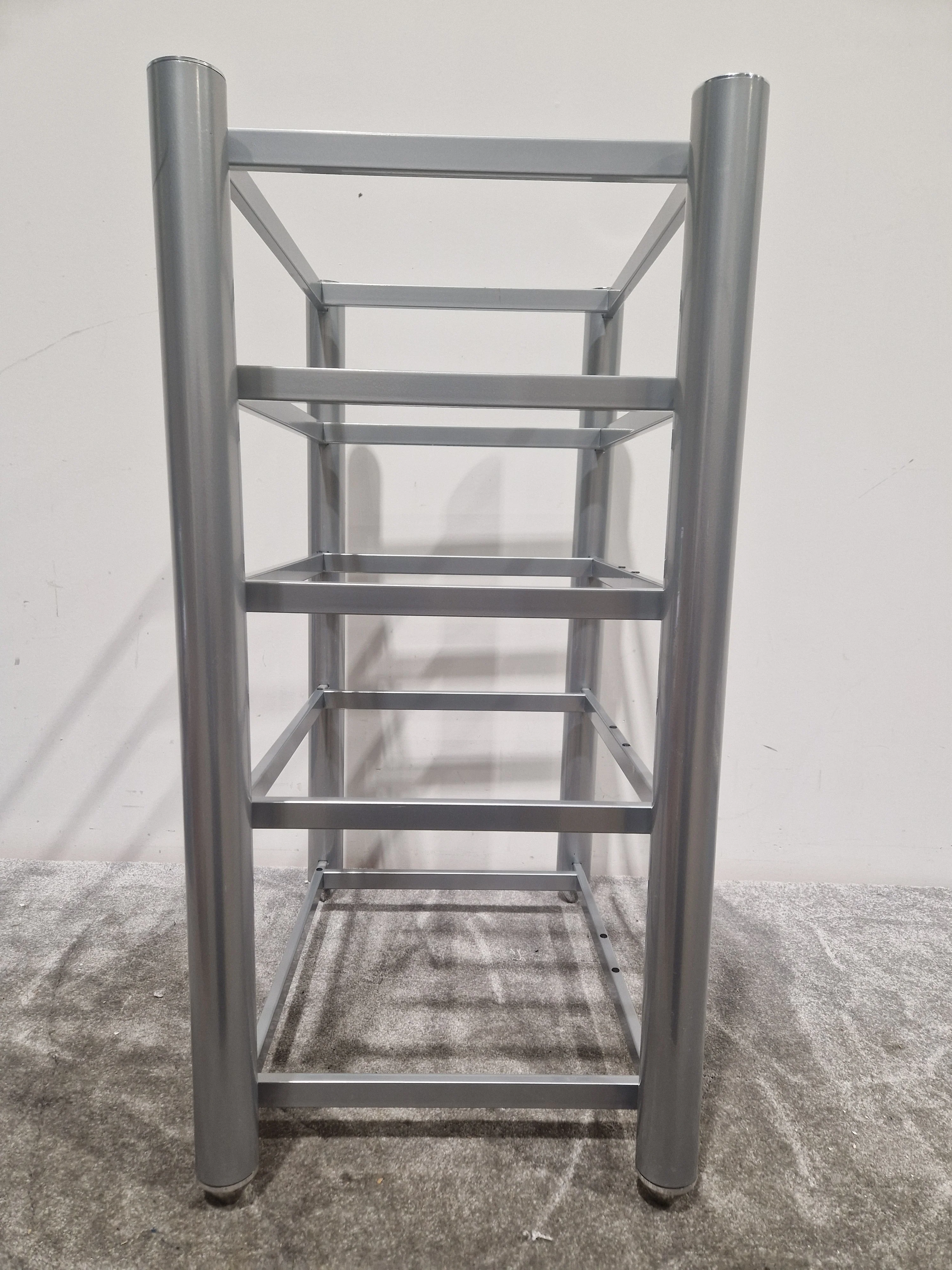 Soundstyle HI-FI Rack Silver 5 Glass Layers - Modern Audio Stand - Excellent - Image 2