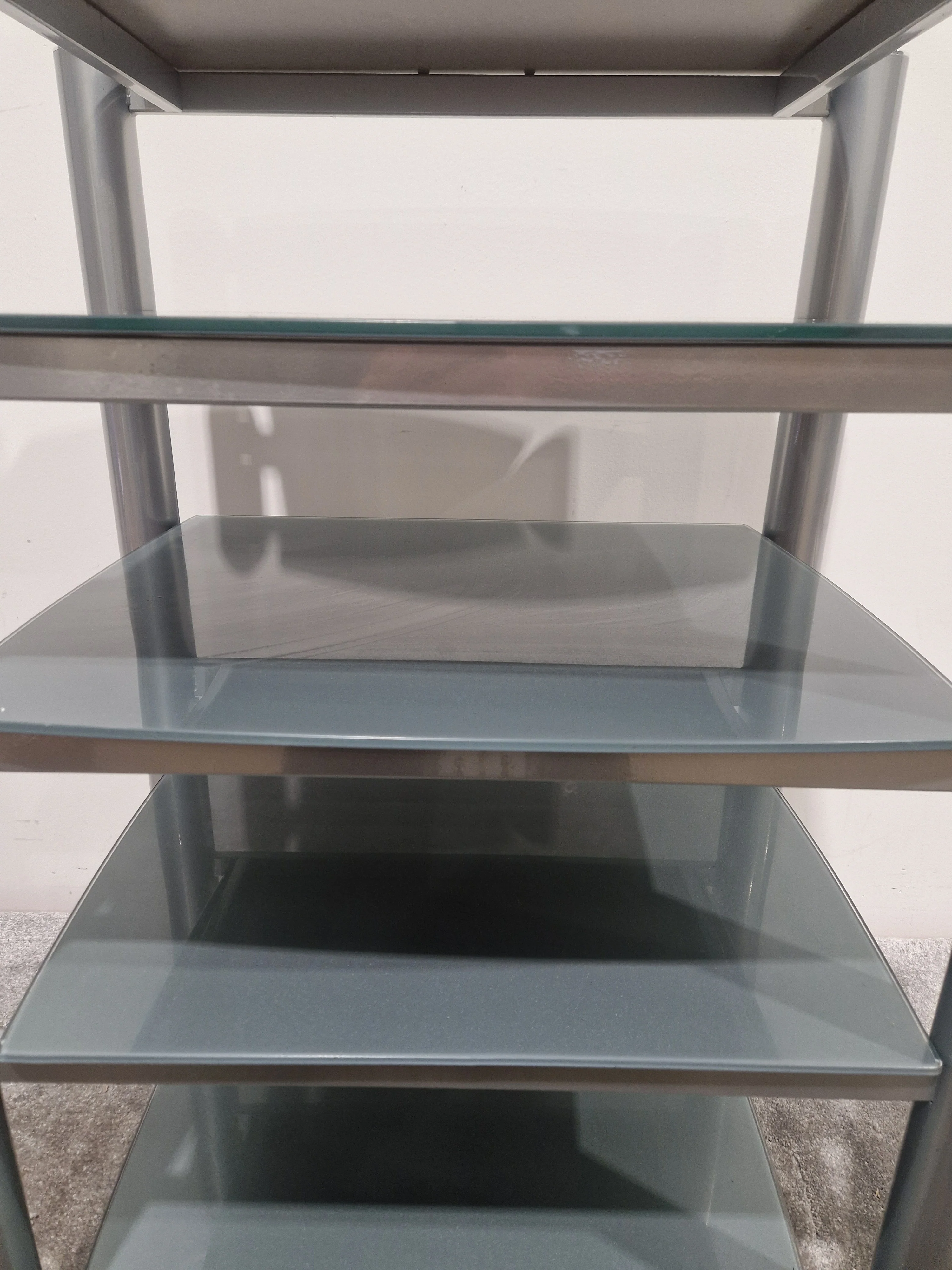 Soundstyle HI-FI Rack Silver 5 Glass Layers - Modern Audio Stand - Excellent - Image 23