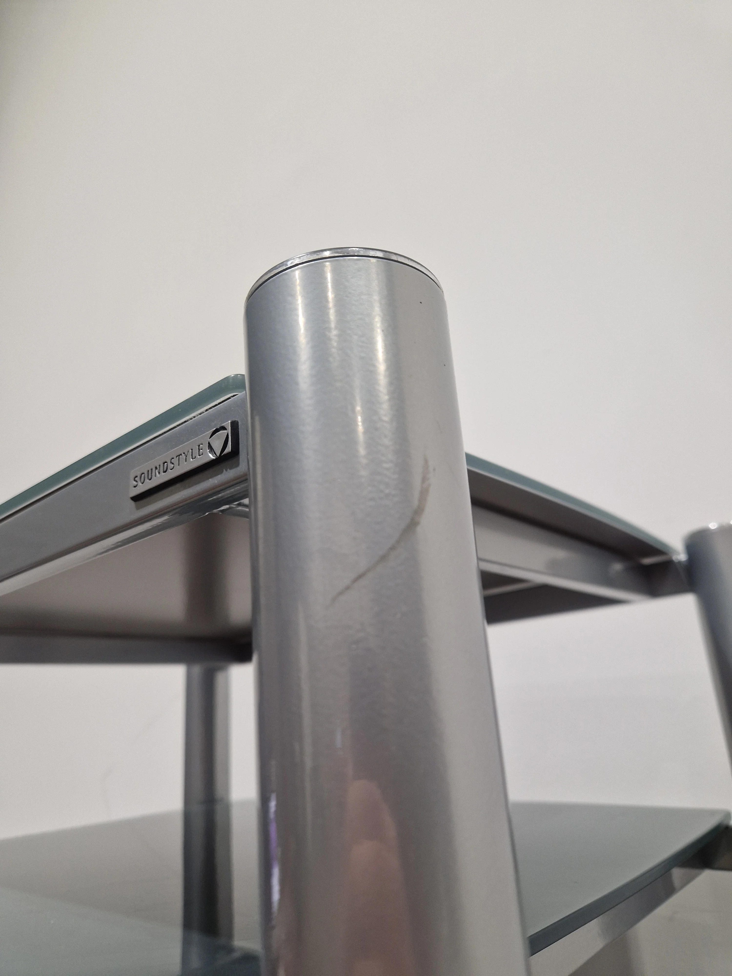 Soundstyle HI-FI Rack Silver 5 Glass Layers - Modern Audio Stand - Excellent - Image 7