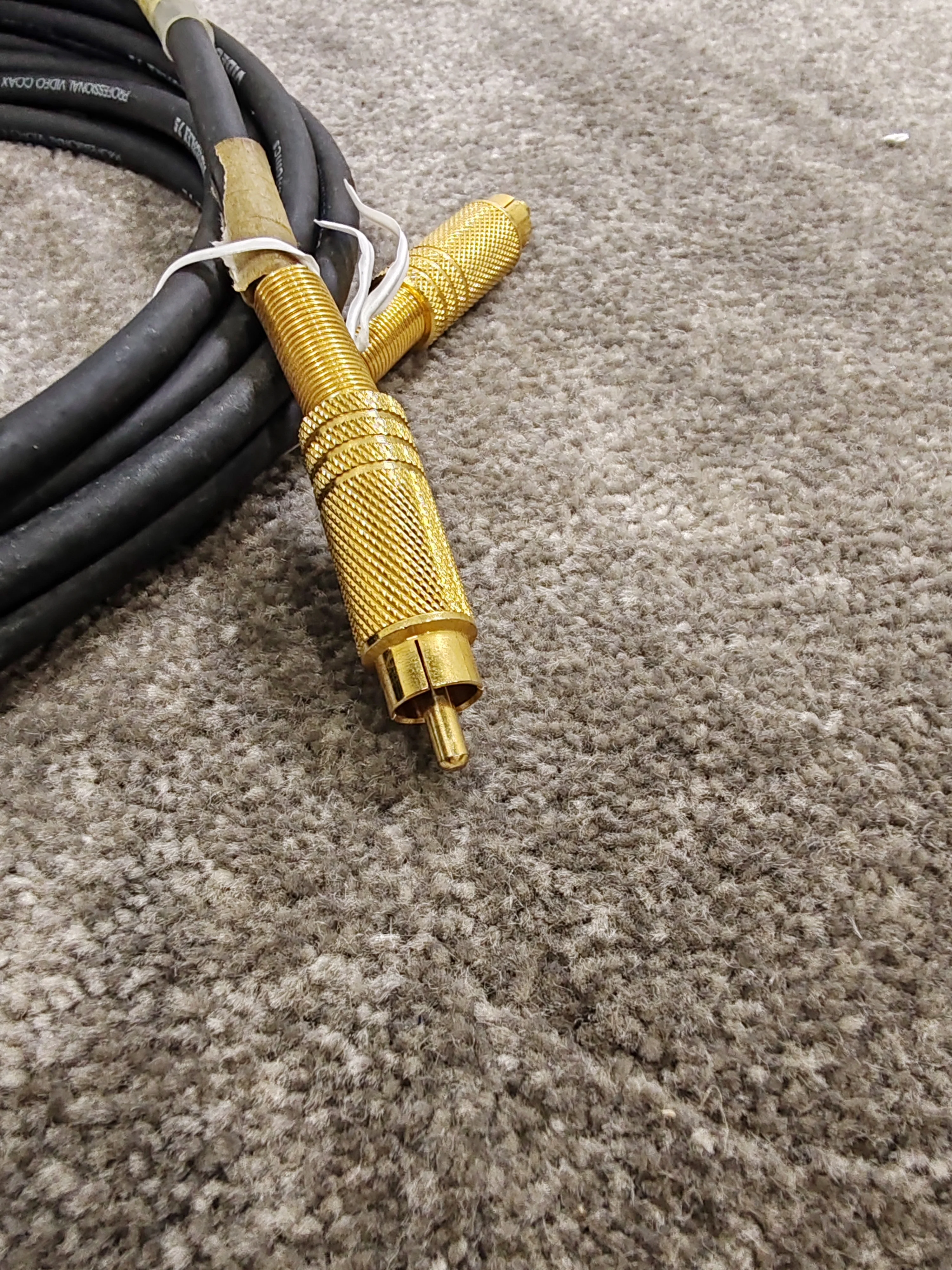 SP-DIF 5M Coax Cable, Gold Connectors - High-Fidelity Audio - Excellent - Image 2