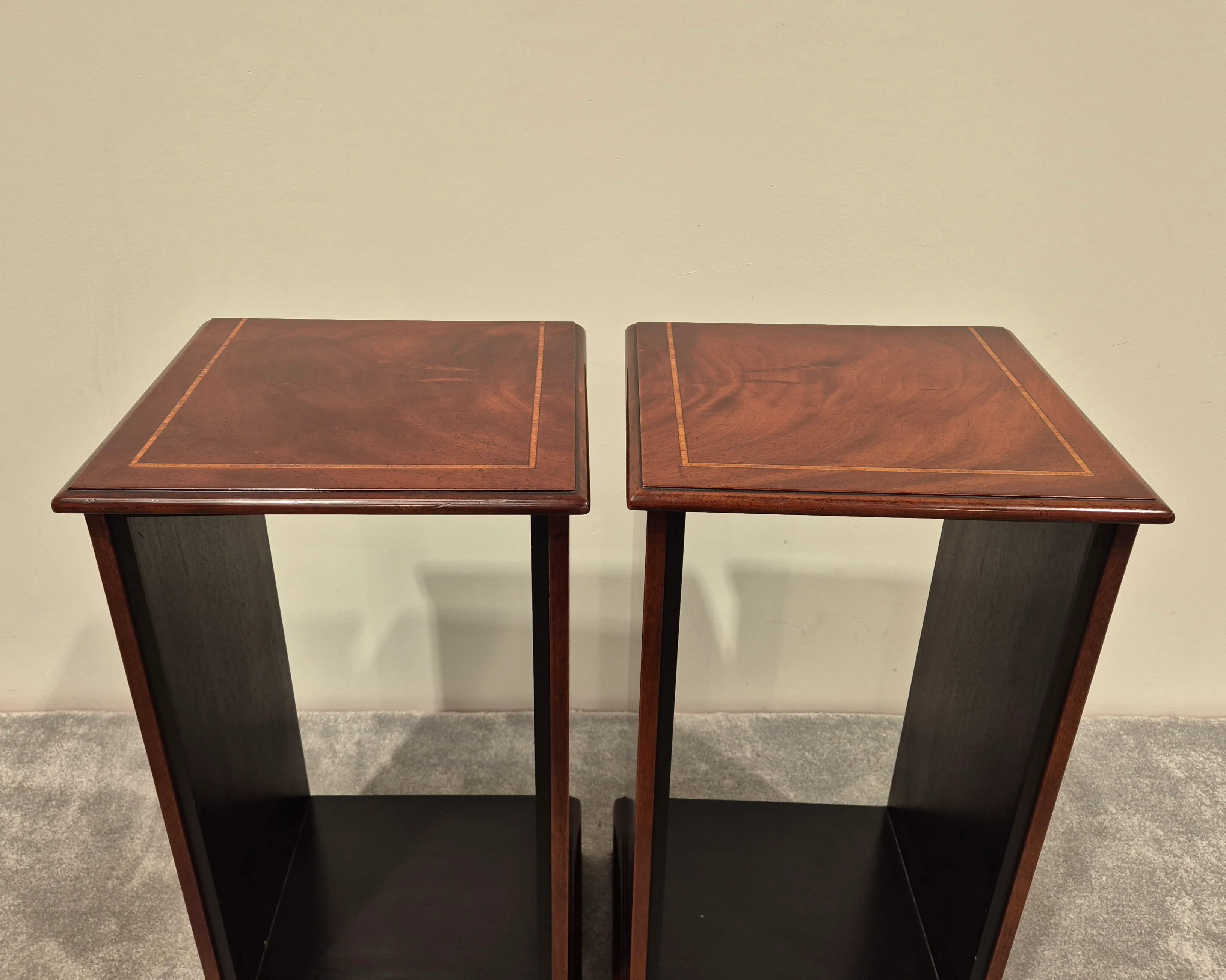 Vintage Speakers Stands - Solid Wood (Pair) - Image 6